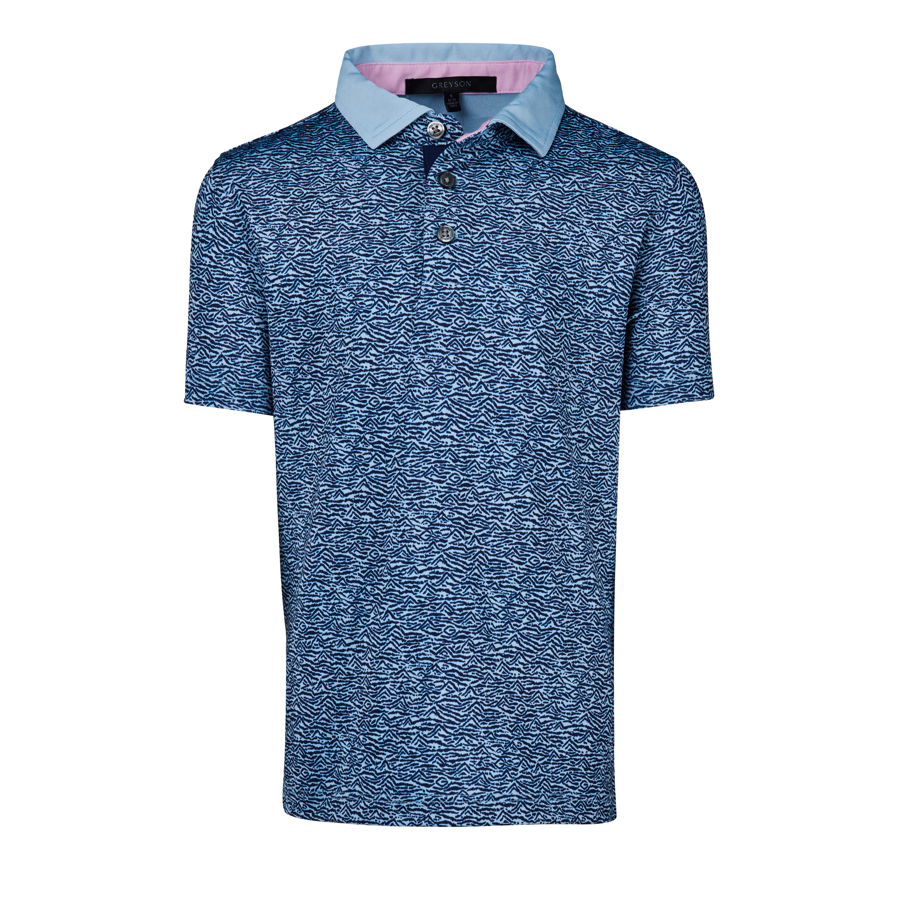 Boys Boy's Range Polo - Performance Printed Polo with Knit Collar