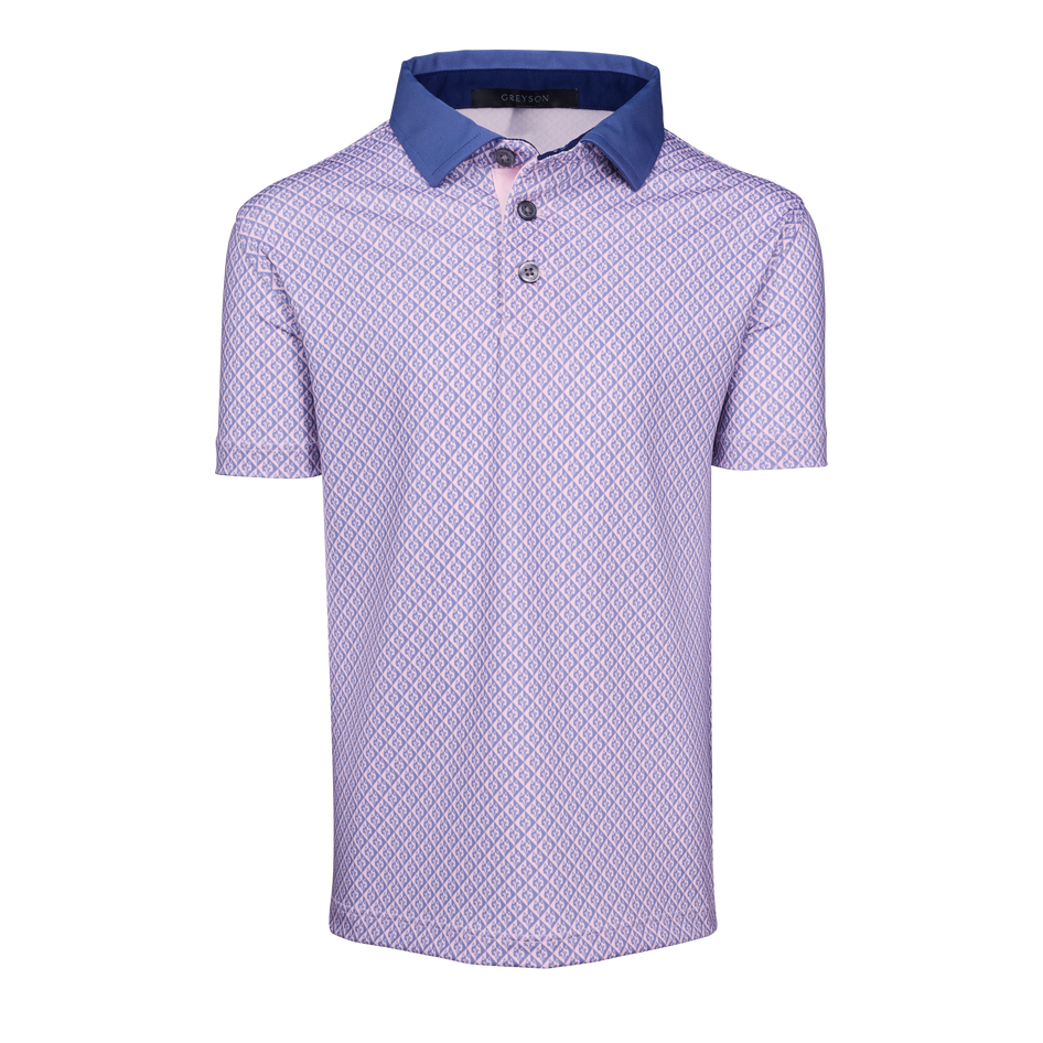 Boy's Shadow Wolf Short Sleeve Polo