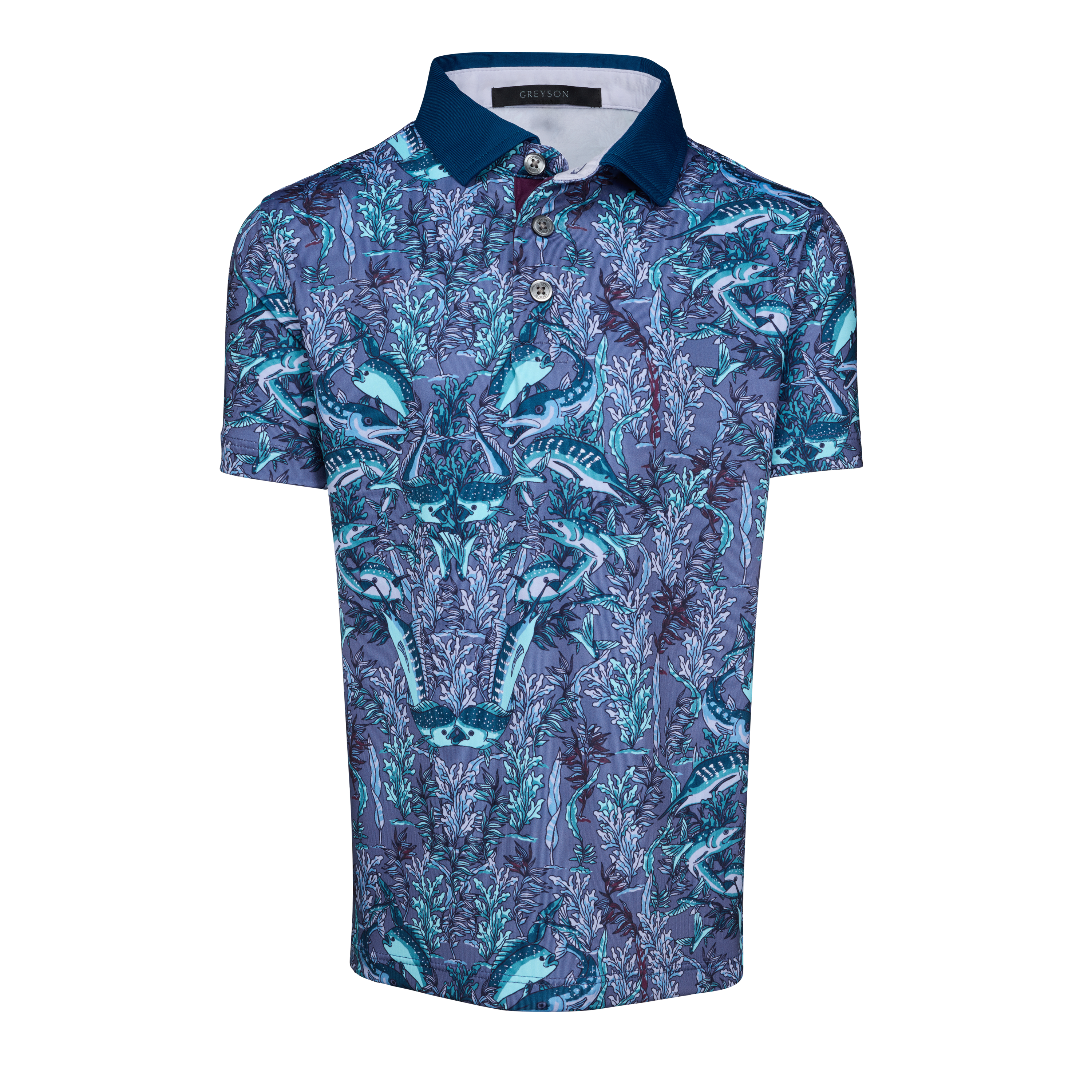 Boys Boy's Marlin Curiosities Short Sleeve Polo - Performance
