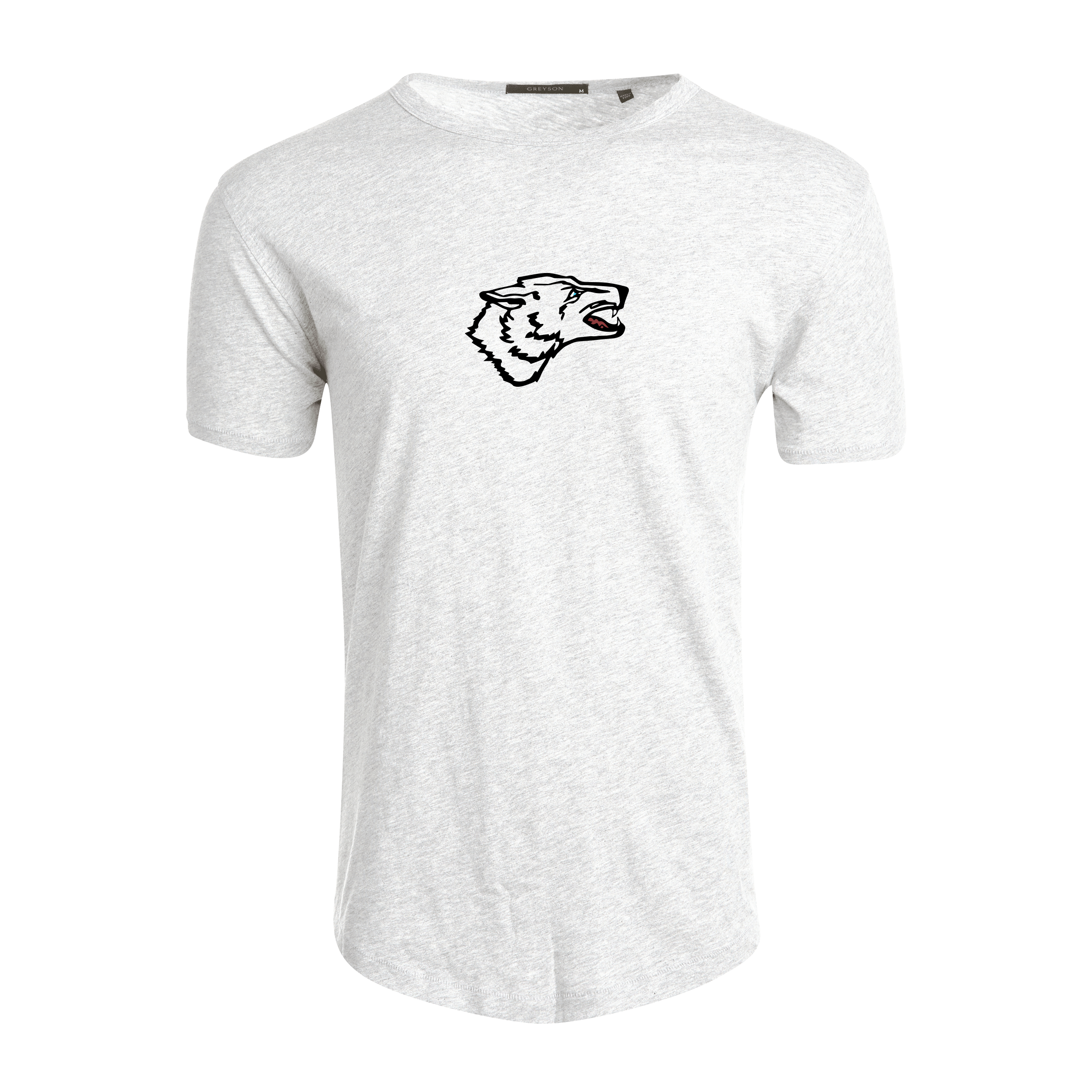 Mens Black Wolf Welcome Alpha Slub Tee | Greyson Clothiers