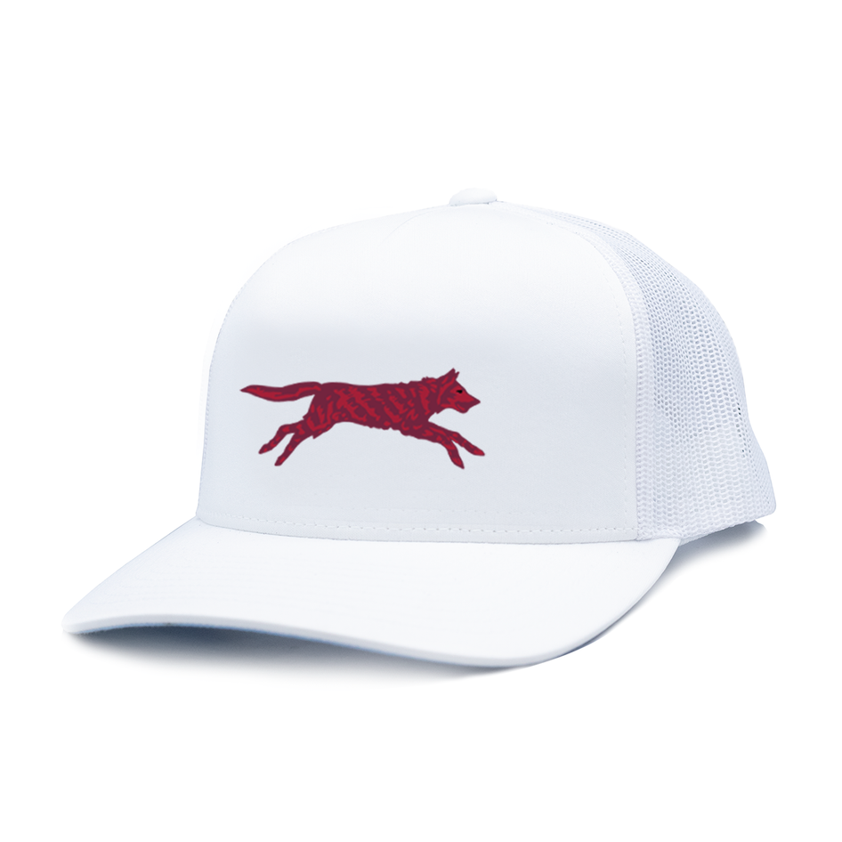 Greyson Clothiers Crimson Wolf Trucker Hat in ARCTIC