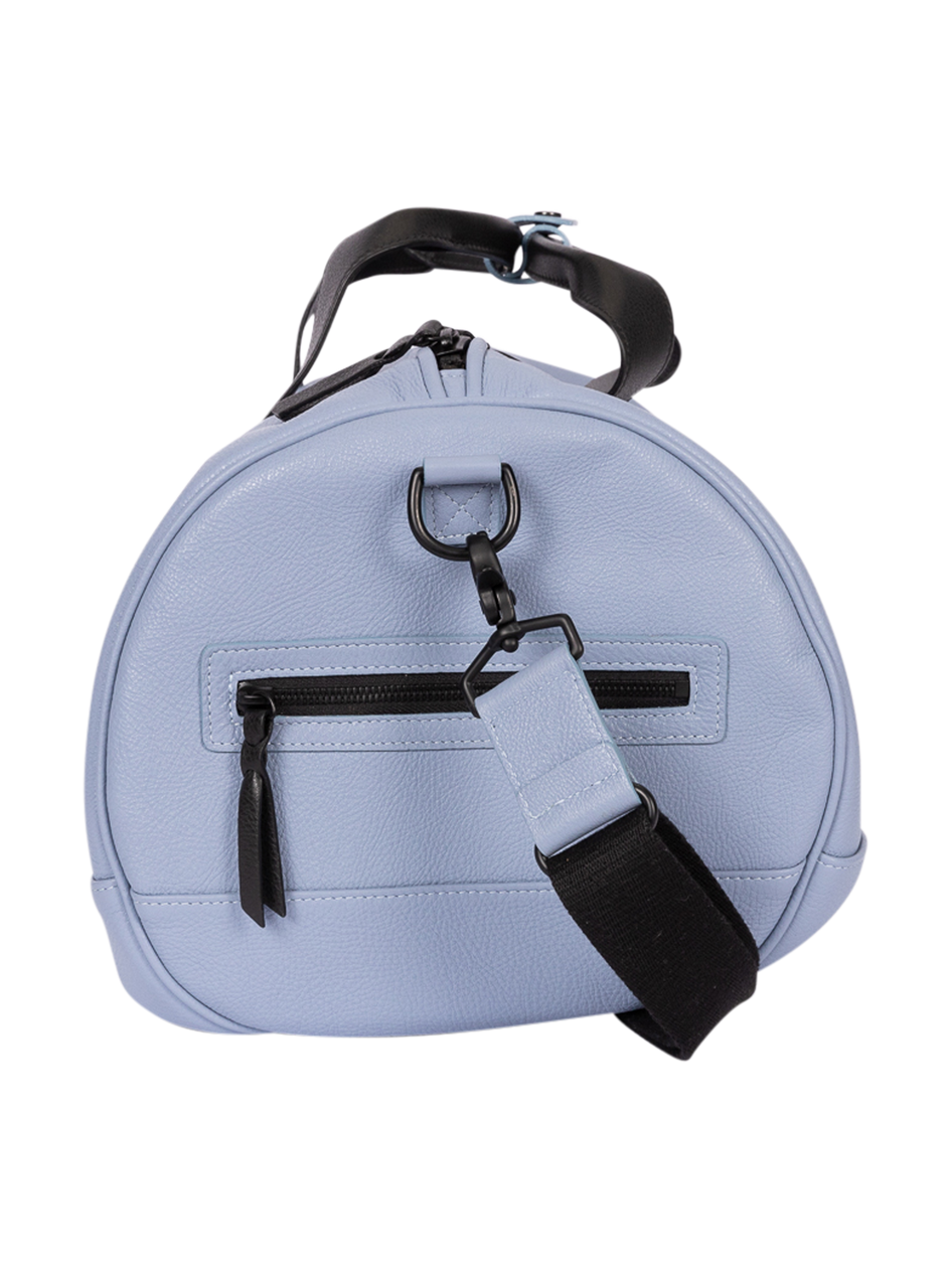 Greyson Clothiers Pebbled Leather Duffle Bag in WOLF BLUE