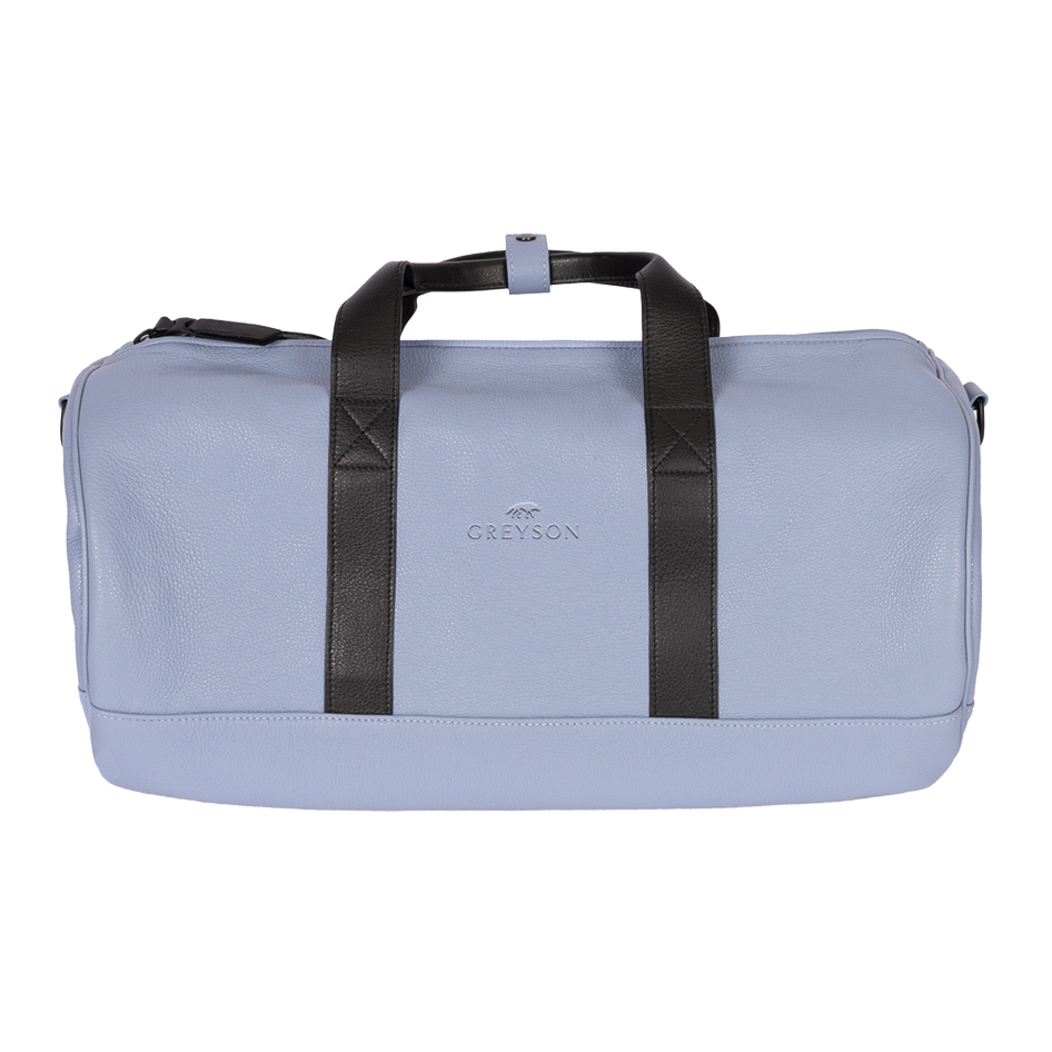 Greyson Clothiers Pebbled Leather Duffle Bag in WOLF BLUE