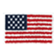 Wolf Flag Chenille Patch - Red/Arctic/Maltese Blue