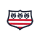 Greyson Shield Embroidered Patch - Arctic/Maltese Blue