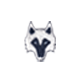 Icon Wolf Head Chenille Patch - Artic/Maltese Blue