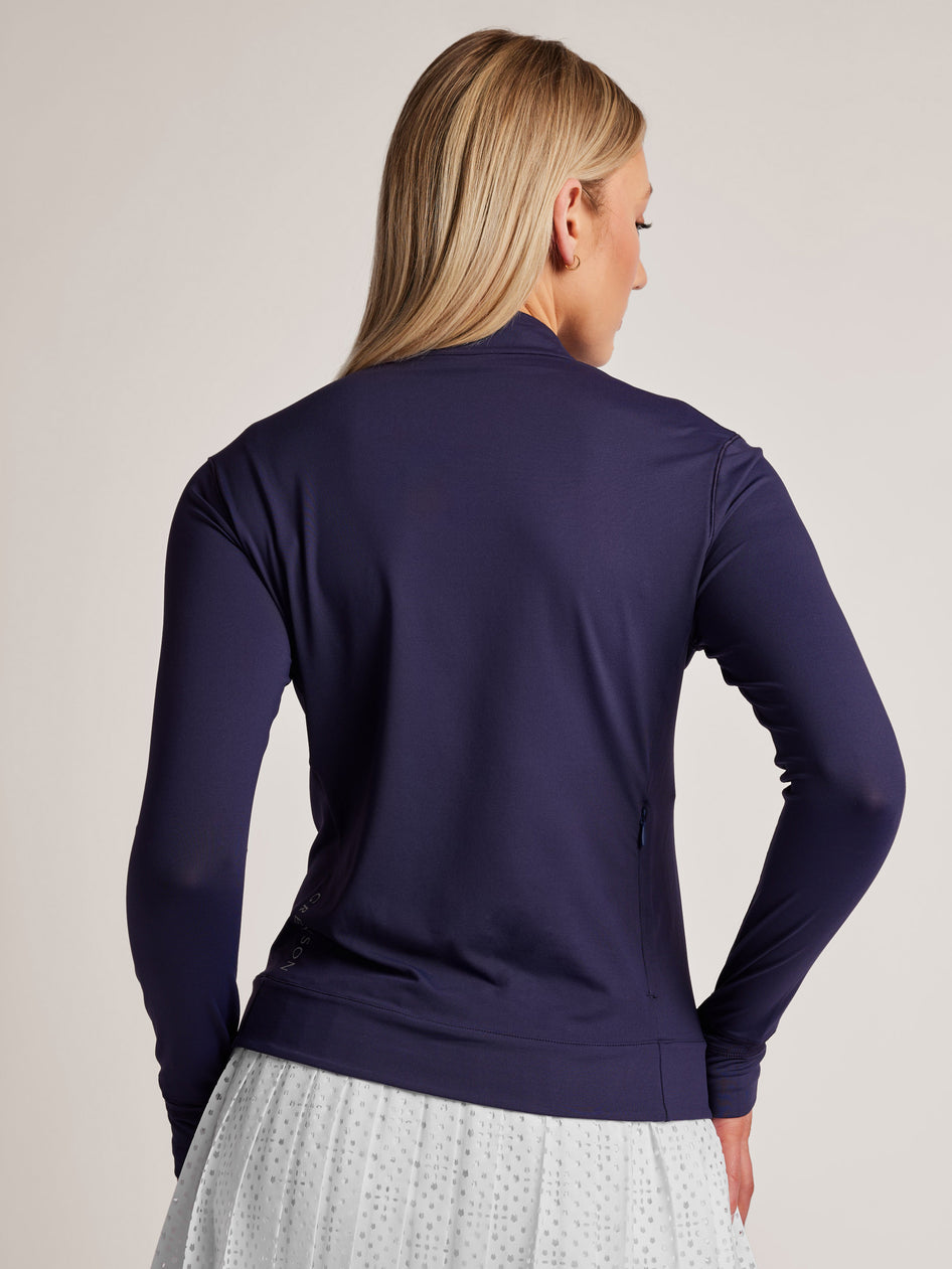 Greyson Clothiers Garden of Wolves Halley Quarter-Zip in MIDNIGHT SKY