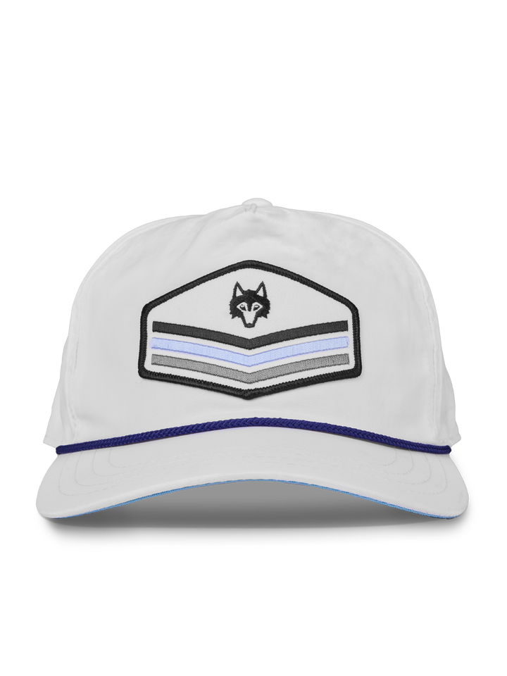 Mens Chevron Rope Hat - Structured Flat Brim Snapback Cap with Mens Chevron Rope Hat - Structured Flat Brim Snapback Cap with