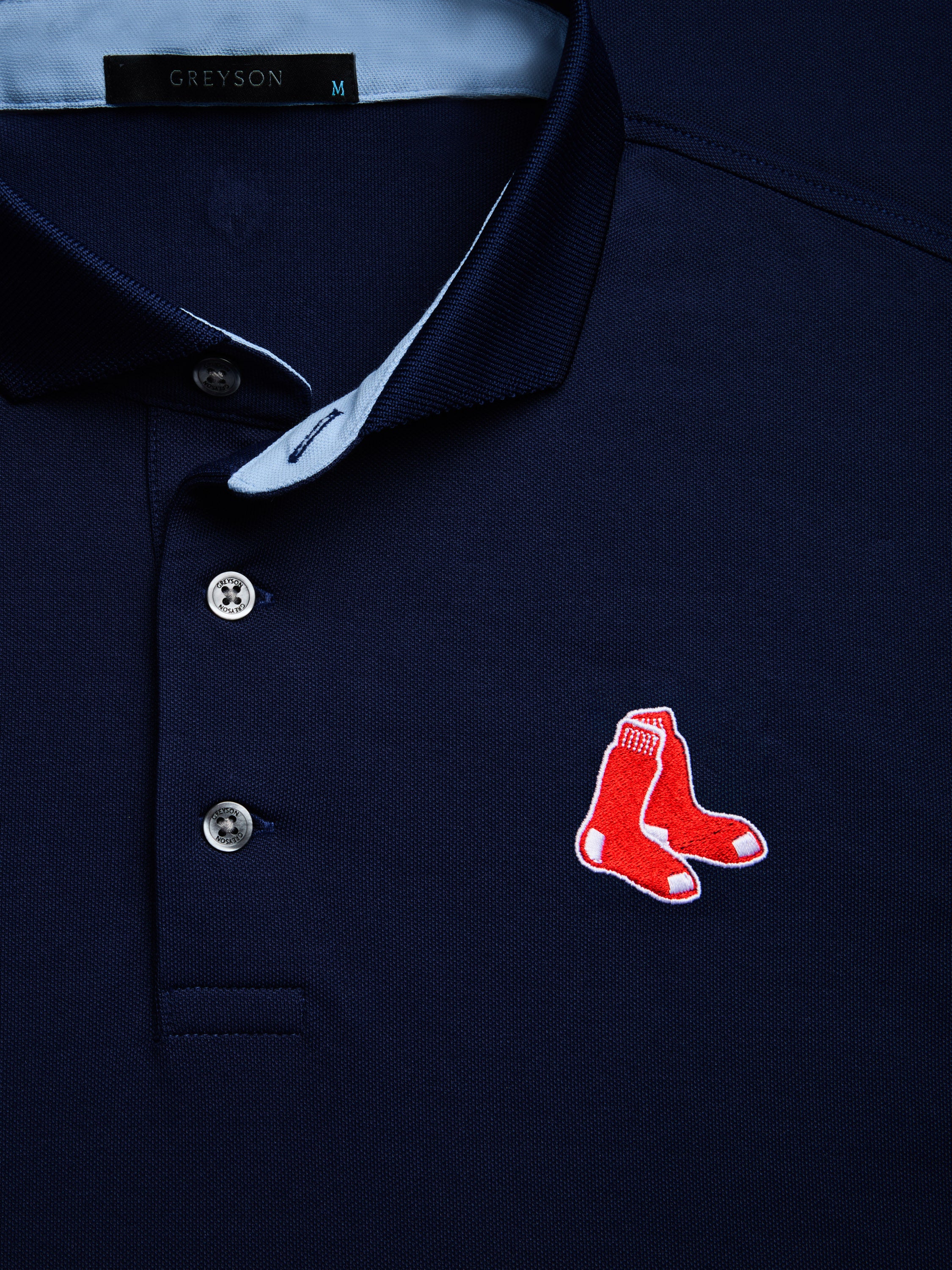 MLB ベースボールシャツ　ボストン　クレメンス　21 Mens Boston Red Sox Cooperstown Wolf Short Sleeve Polo