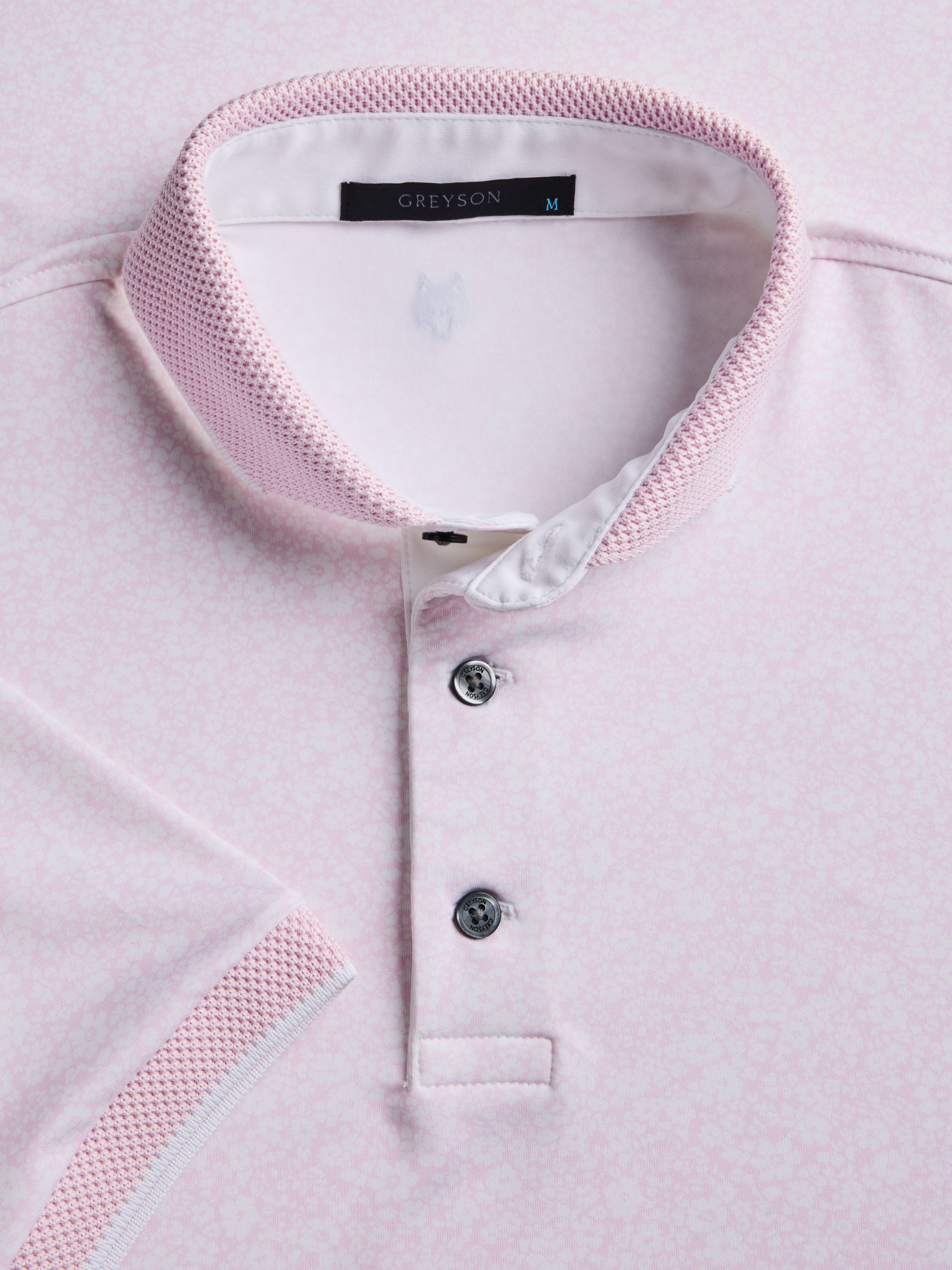 Mens Floral Icons Short Sleeve Polo - Performance Printed Polo