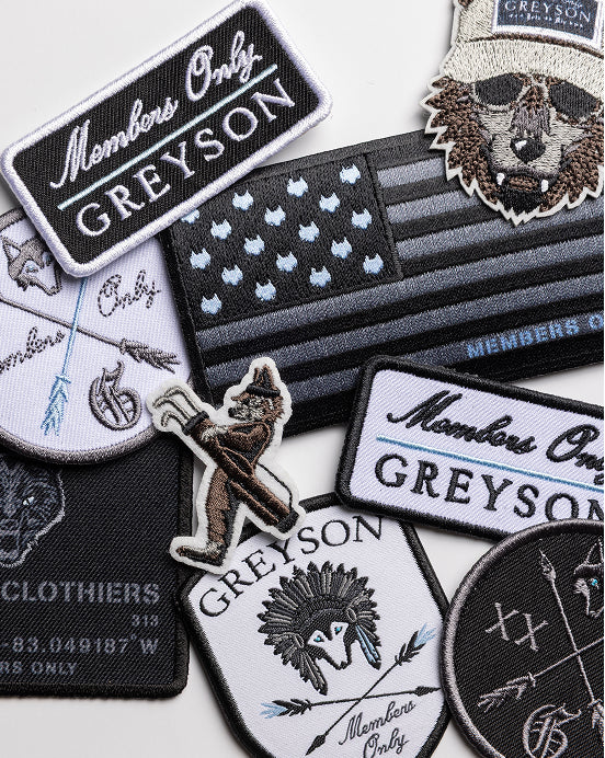 Greyson members only patches