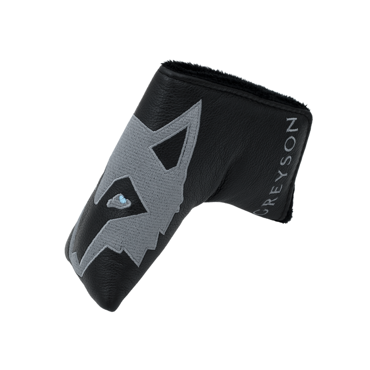Mens Feed the Wolf Putter Cover - Premium Leather Magnetic Putter