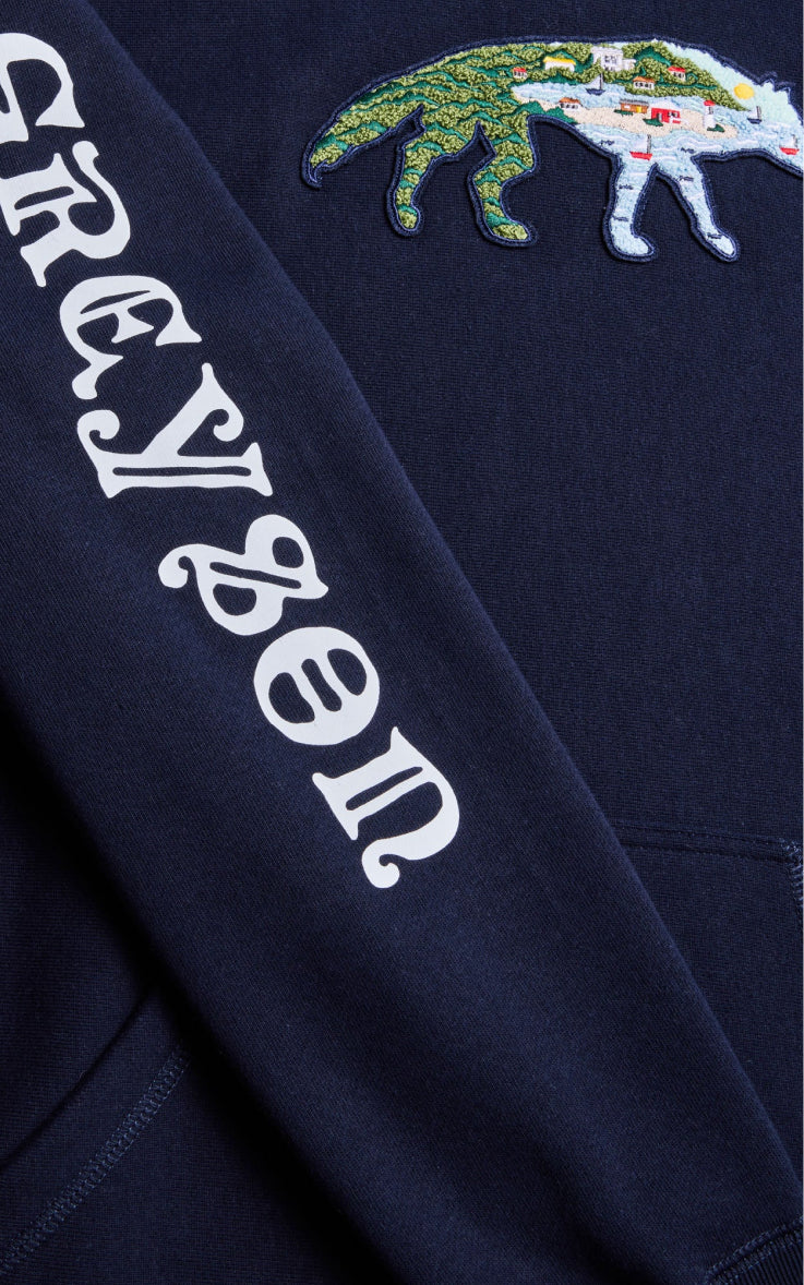 GREYSON Eagle Wolf Chene グレイソン パーカー ネイビー Limited Product | Greyson Clothiers
