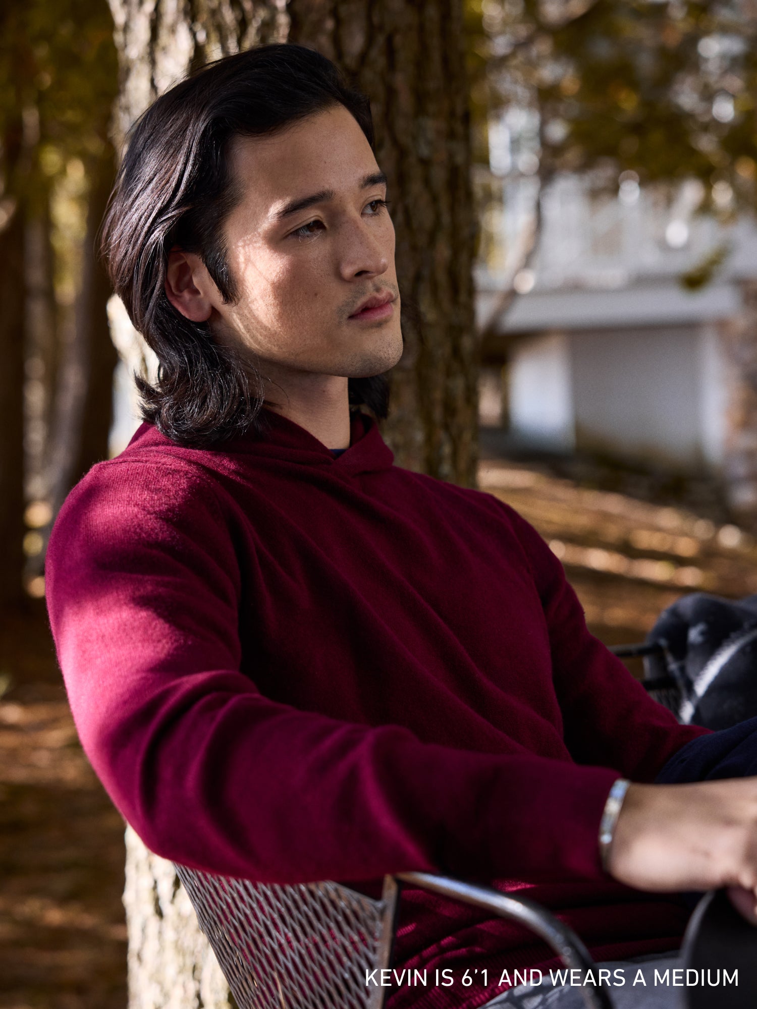 Mens Koko Sweater Hoodie - Premium Wool-Cashmere Hooded Sweater