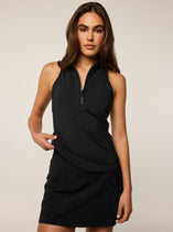 Greyson Clothiers Sleeveless Vesta Mock Neck Top (Shepherd) in SHEPHERD