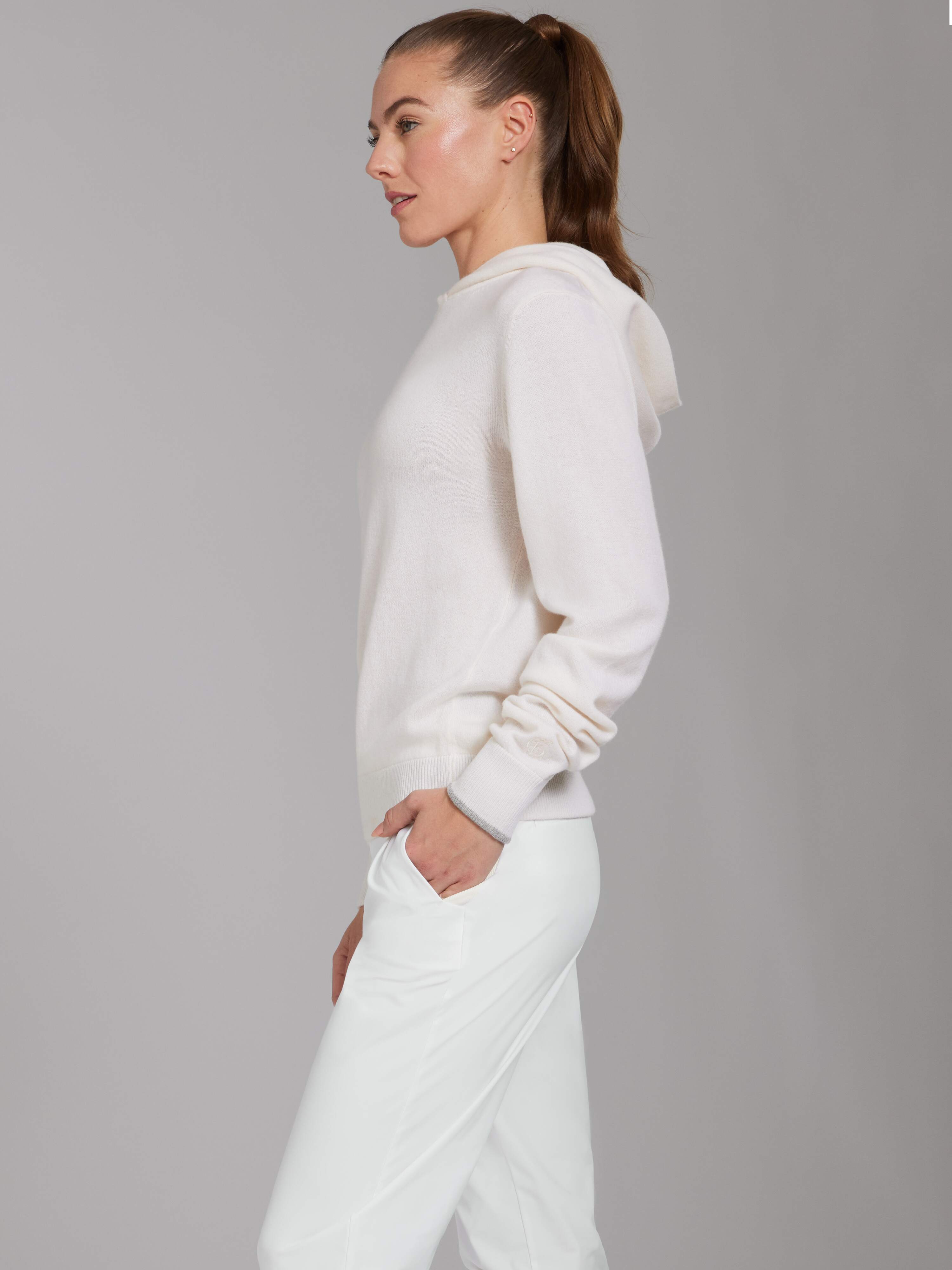 Mens Cashmere Wool Sweater: Koko Hoodie