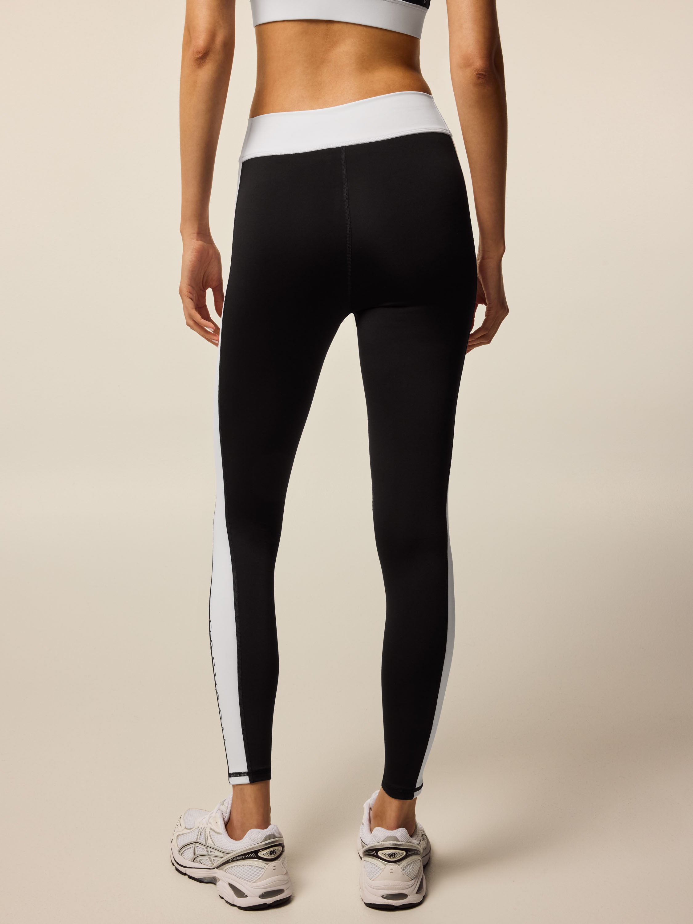 Womens Luna Side Stripe Legging - High-Rise Active Leggings with