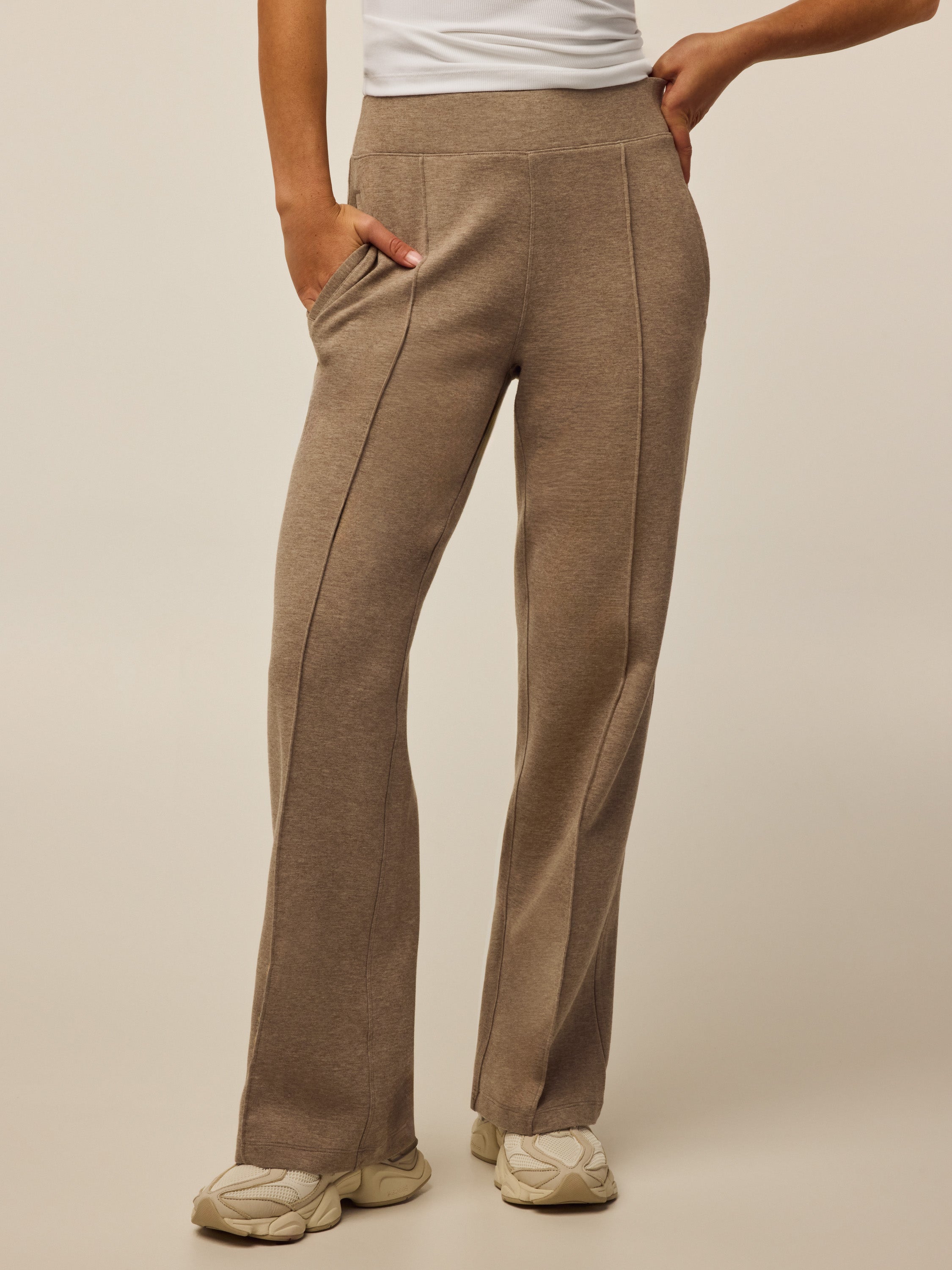 Womens Ojai Luxe Pant - Midweight Cotton-Blend Straight Leg