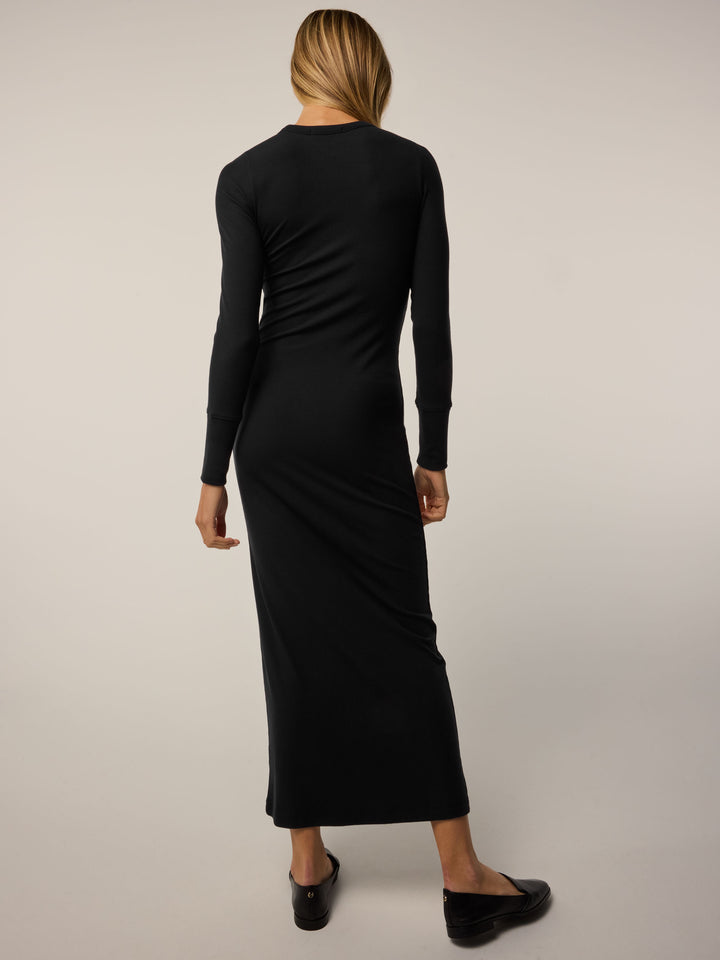 long sleeve dress nearby Women's Orion Long Sleeve Maxi Dress in Brown, Size Medium by Greyson Clothiers
