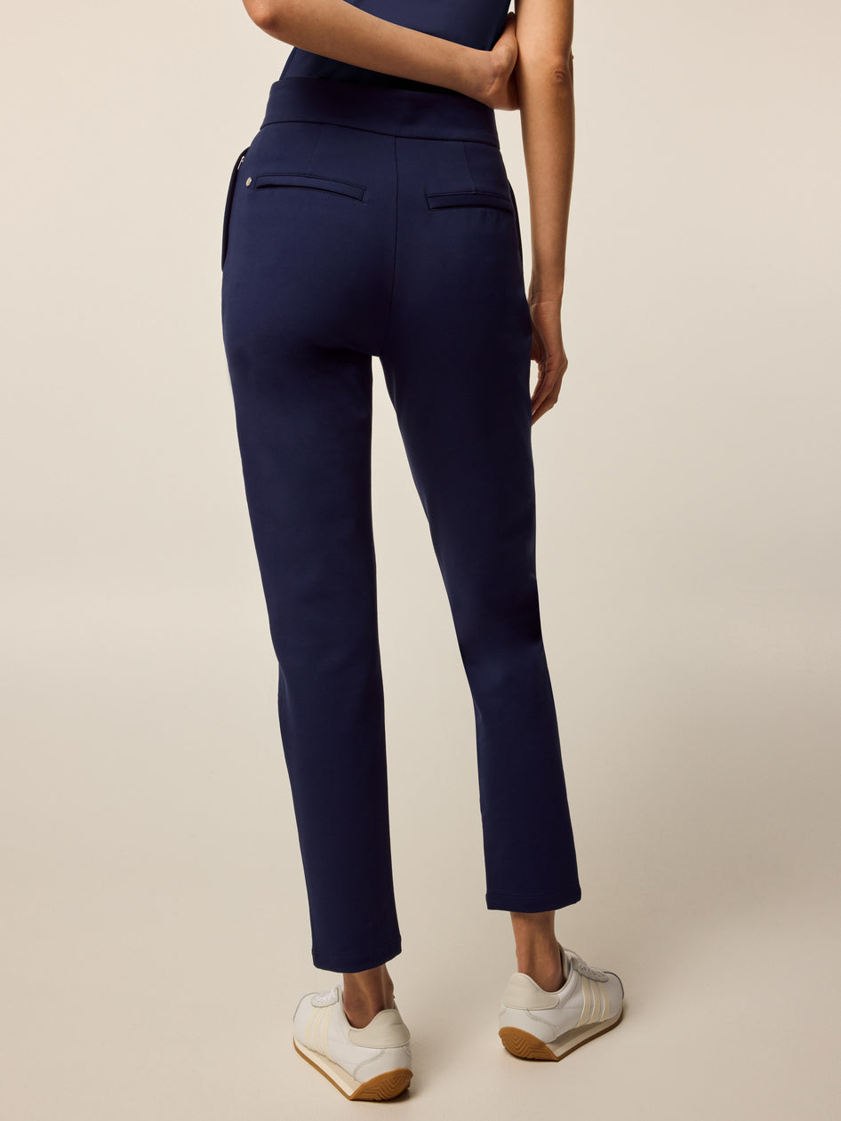 Women's Drea High-Rise Trouser Pants in Black, Size 10 by Greyson Clothiers Women's Drea High-Rise Trouser Pants in Black, Size 10 by Greyson Clothiers
