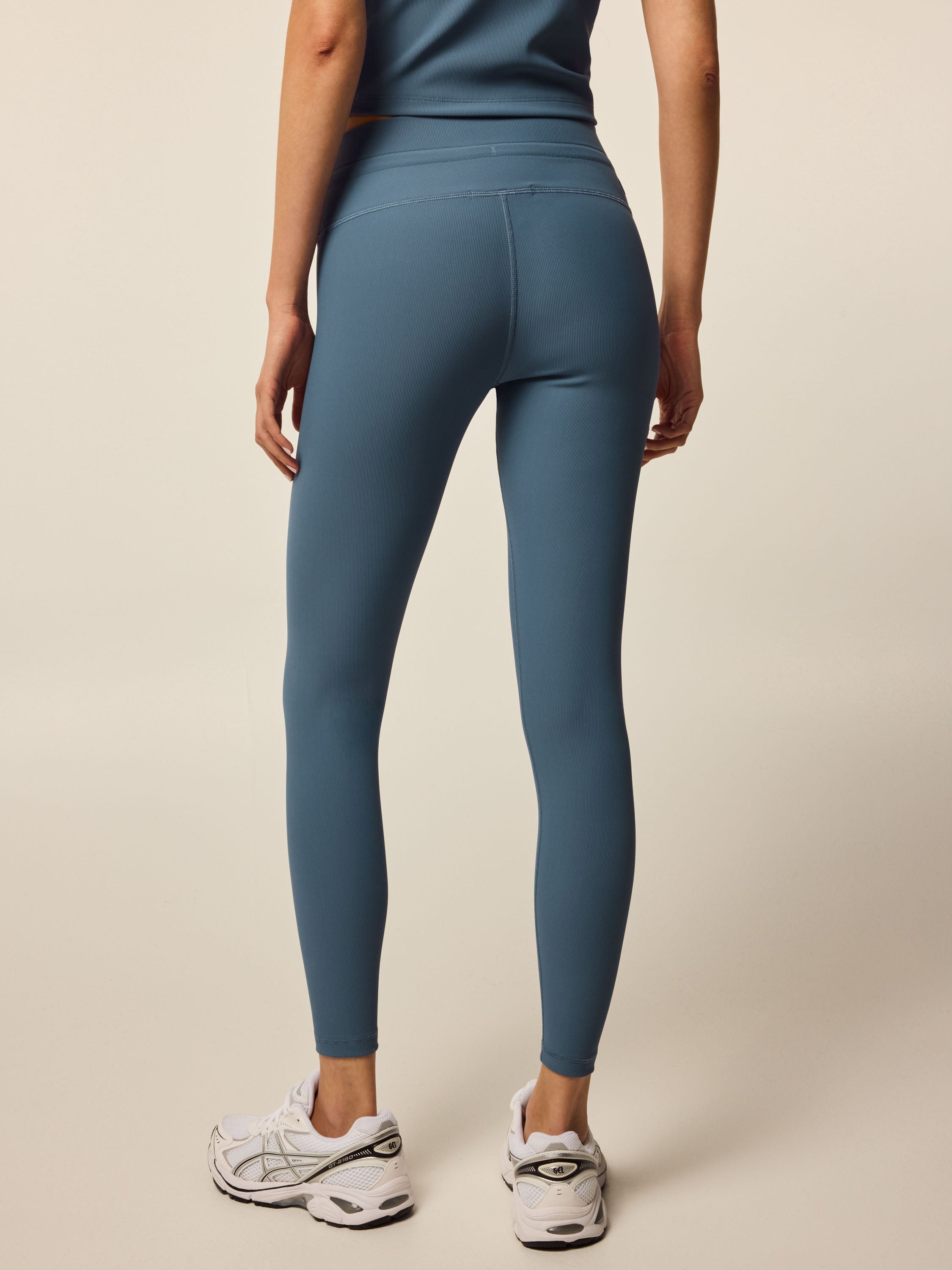 Womens Cleo Legging - High-Rise Ribbed Active Leggings