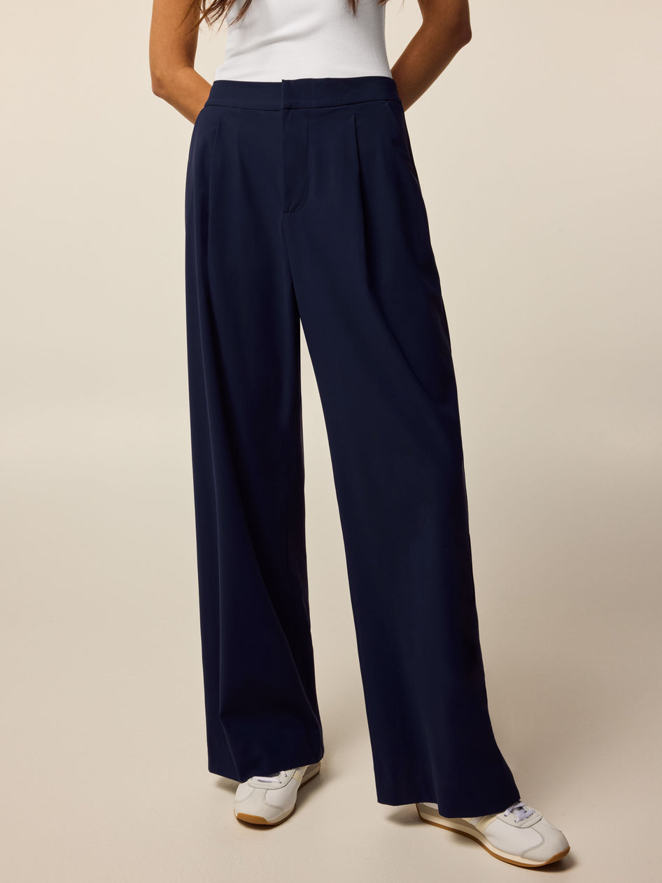 Womens 30" Phoenix Wide Leg Trouser - Tailored Dress Trousers in Italian Fabric | Greyson Clothiers Womens 30" Phoenix Wide Leg Trouser - Tailored Dress Trousers in Italian Fabric | Greyson Clothiers