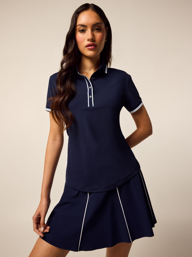 Scarlett Luxe Short Sleeve Polo
