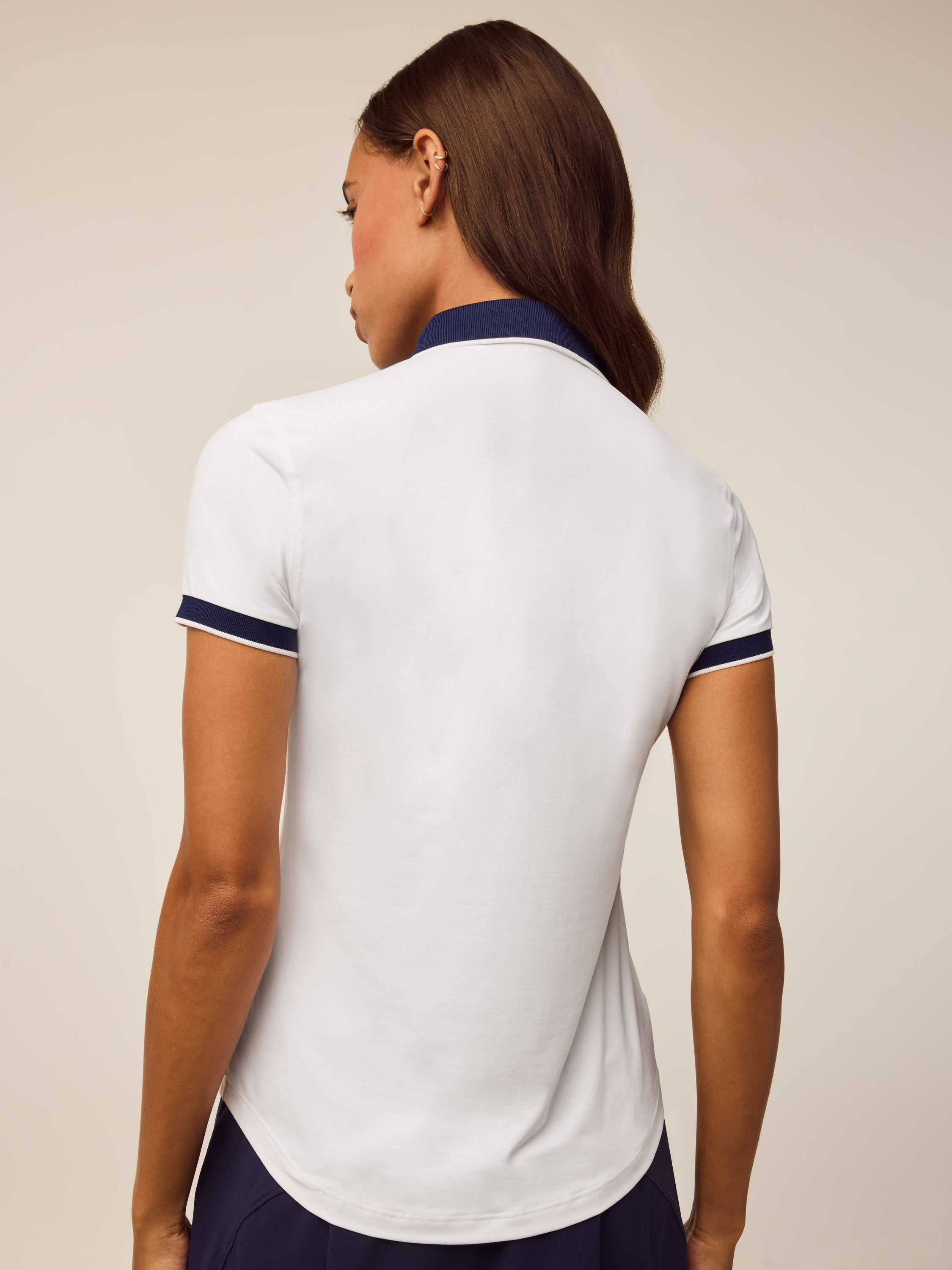 Womens Scarlett Crowley Collar Short Sleeve Polo - Lightweight