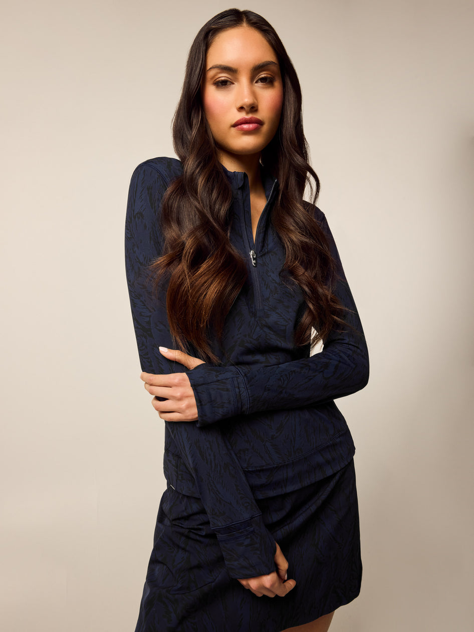 Halley Painted Feather Quarter-Zip