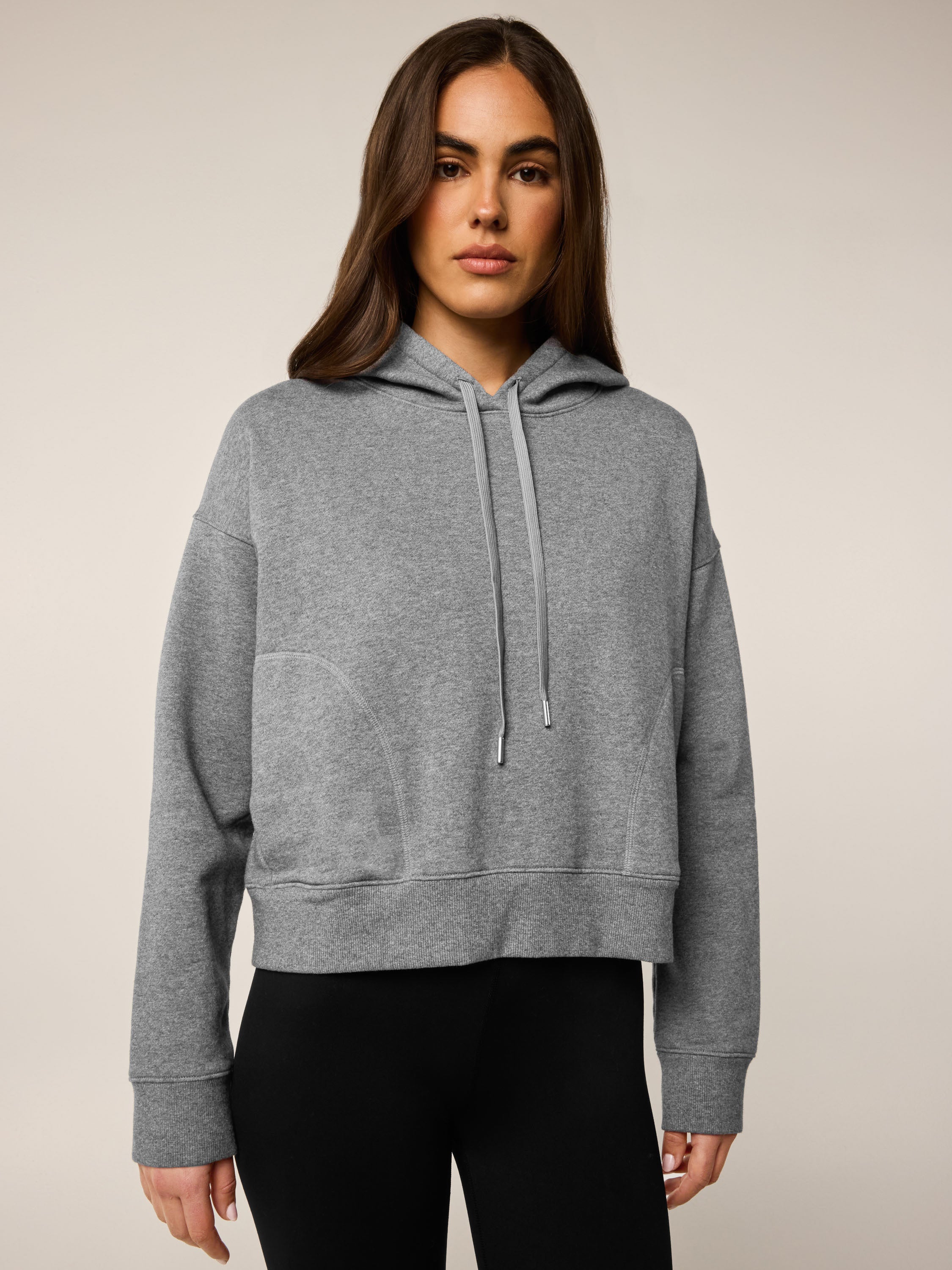 Womens Aspen Boxy Hoodie - Heavyweight Cotton Sweatshirt | Greyson