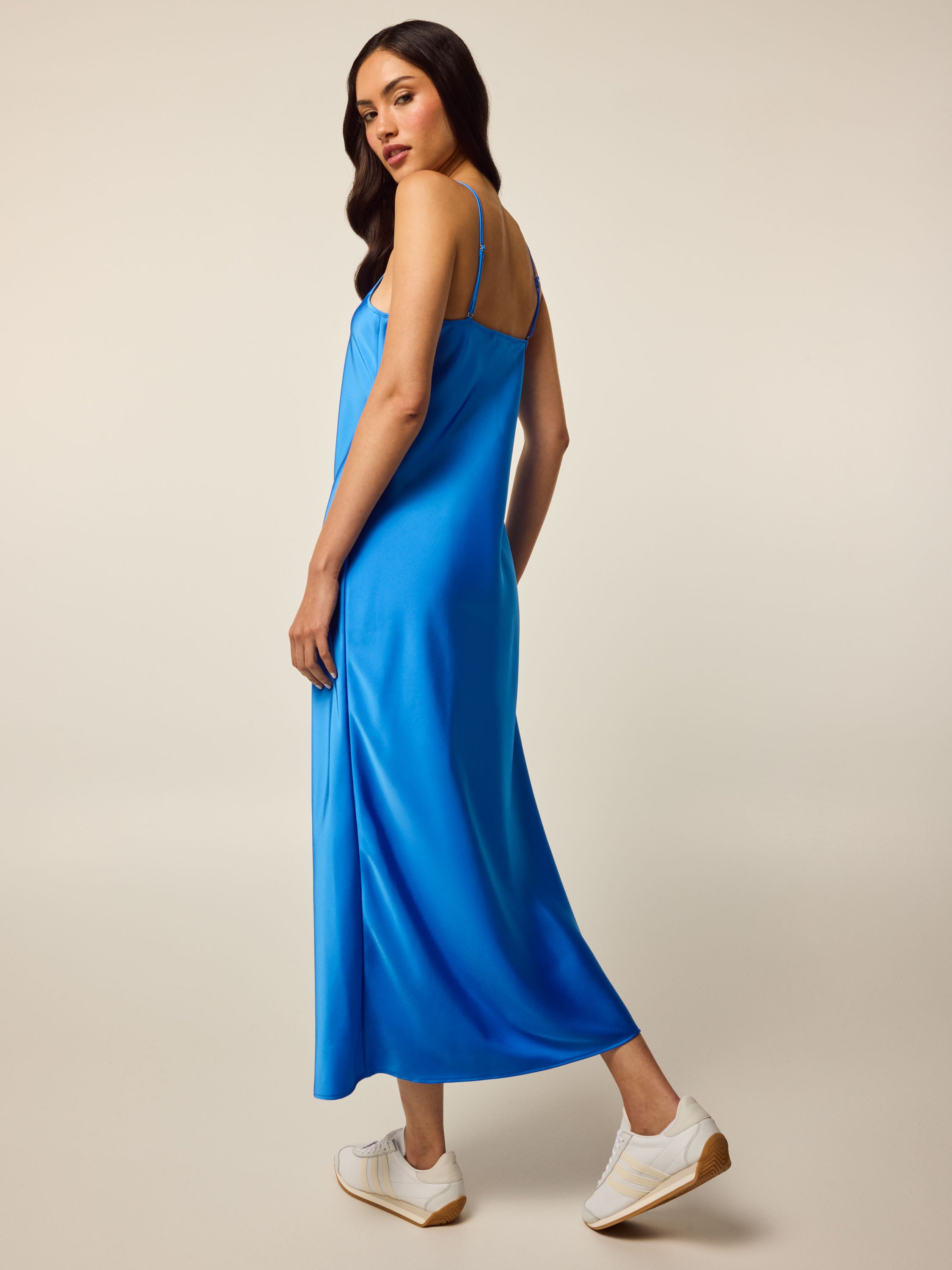 Womens Eris Slip Dress - Lightweight Satin Maxi Dress | Greyson