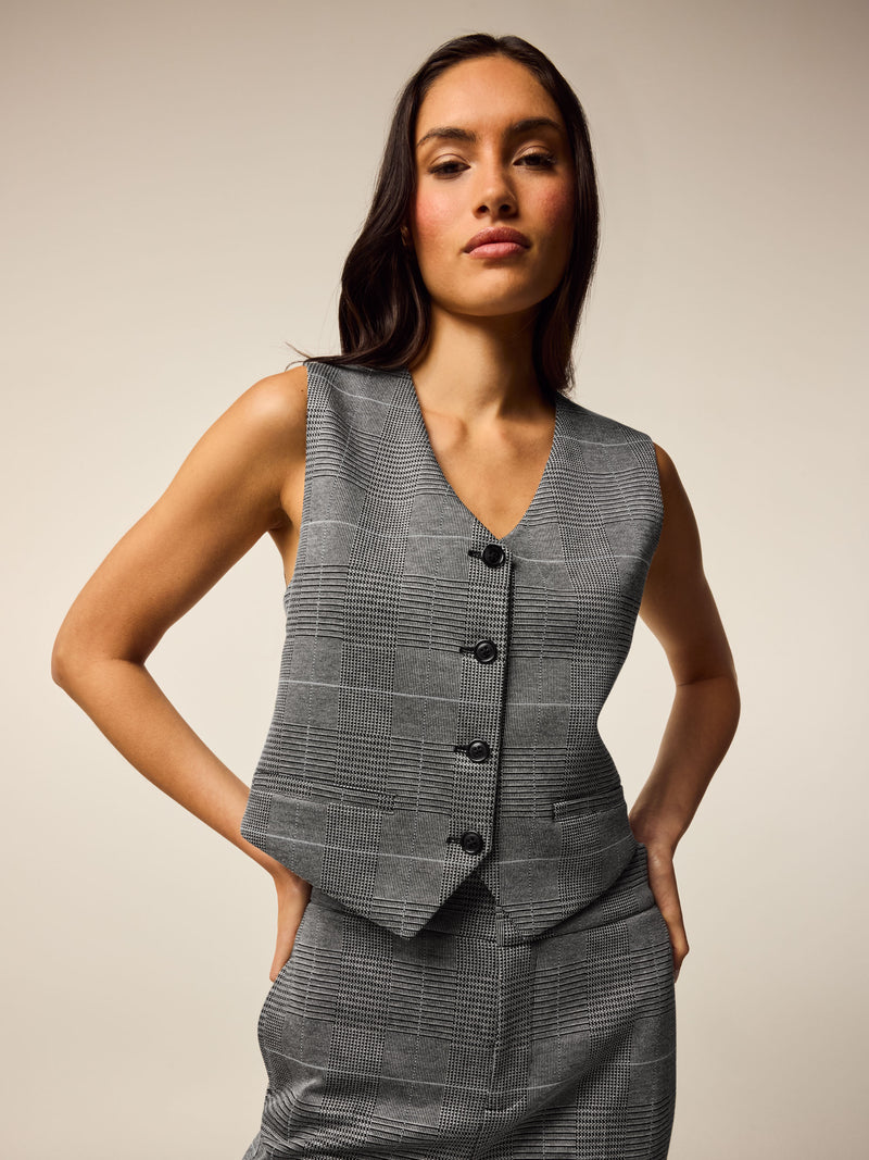Glen Plaid Vest