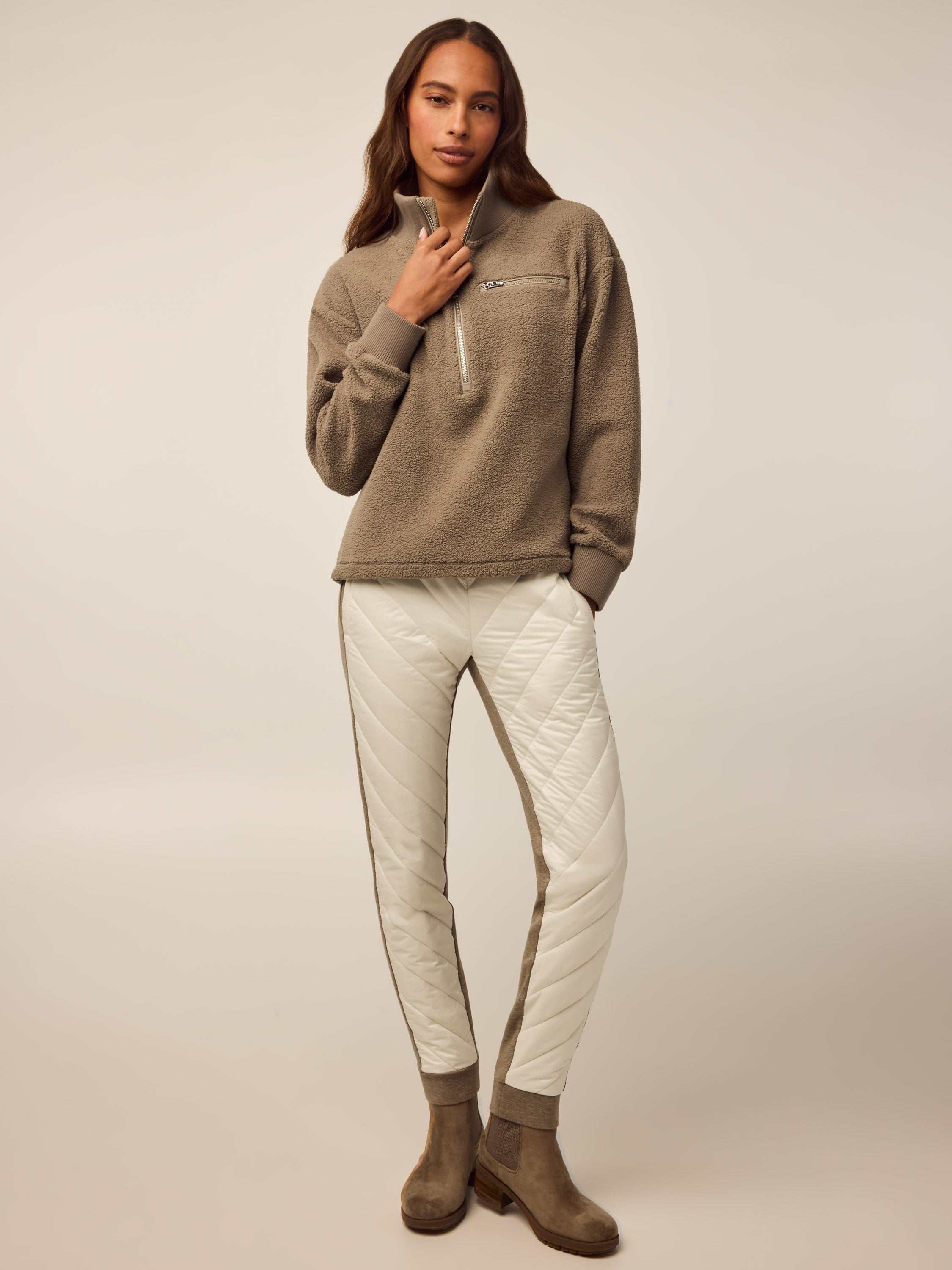 Womens Eira Sherpa Half-Zip - Half-Zip Sherpa Pullover | Greyson