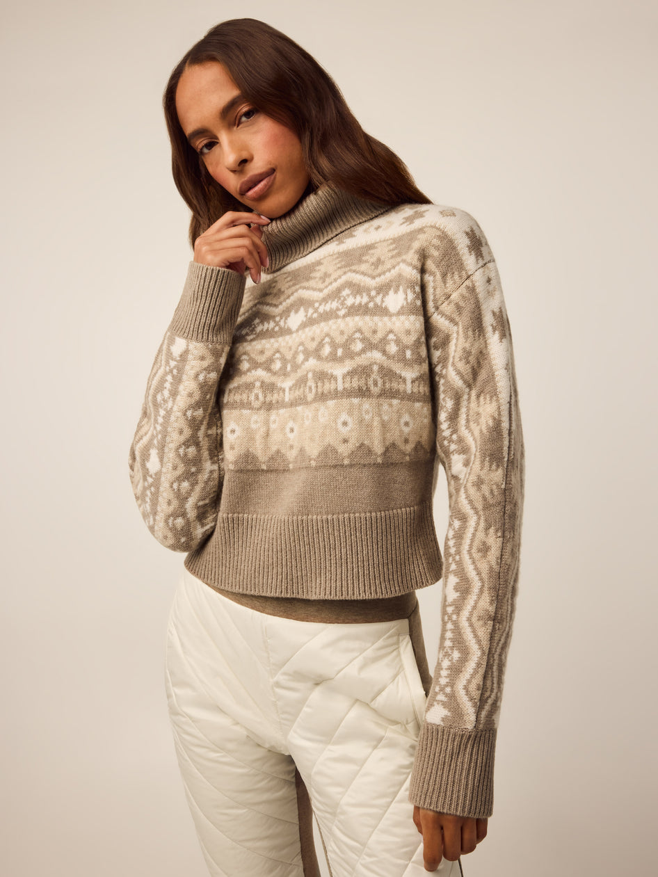 Koko Jacquard Crop Sweater