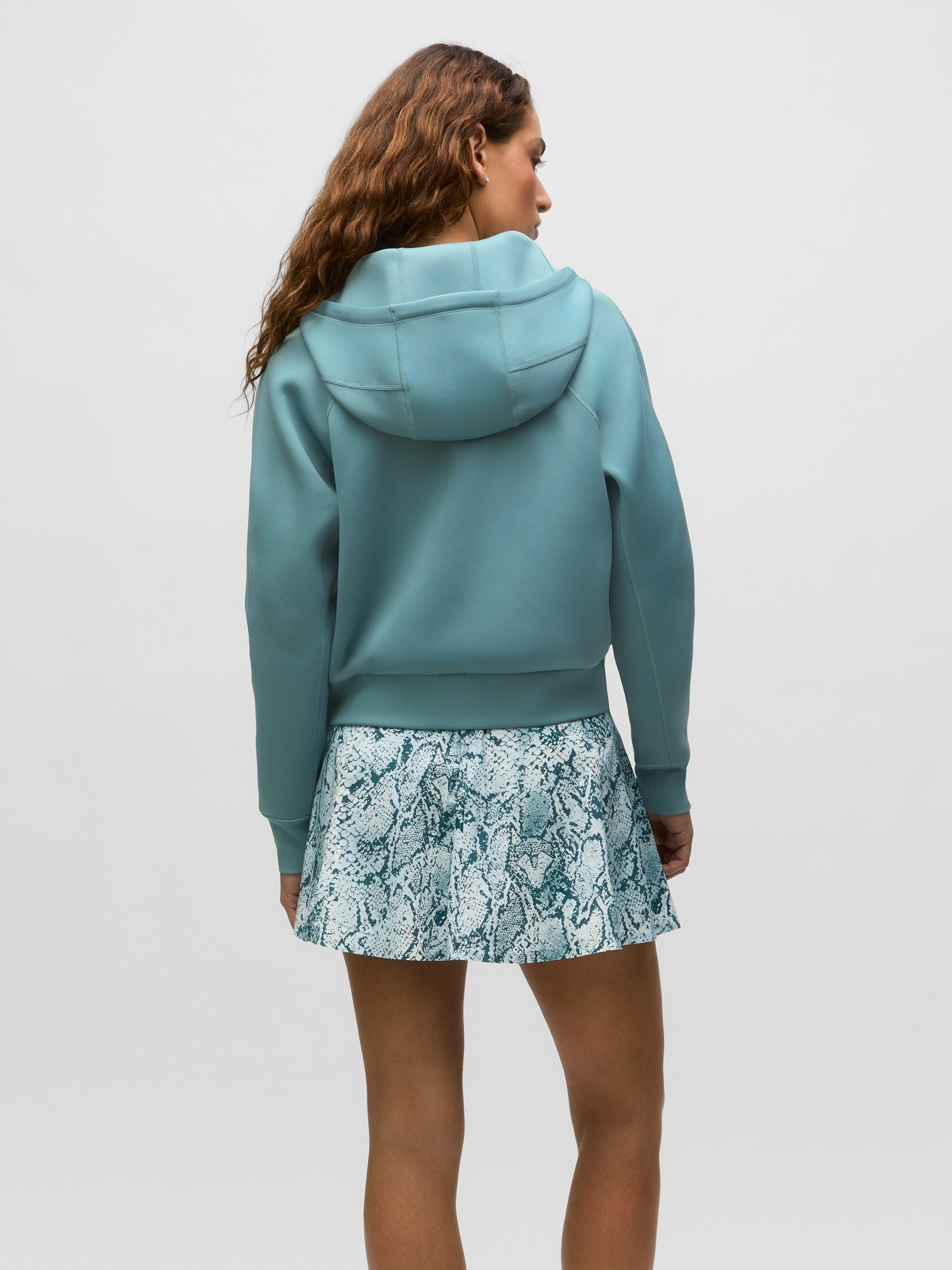 Womens Kristina Full-Zip Hoodie - Midweight Cropped Athletic
