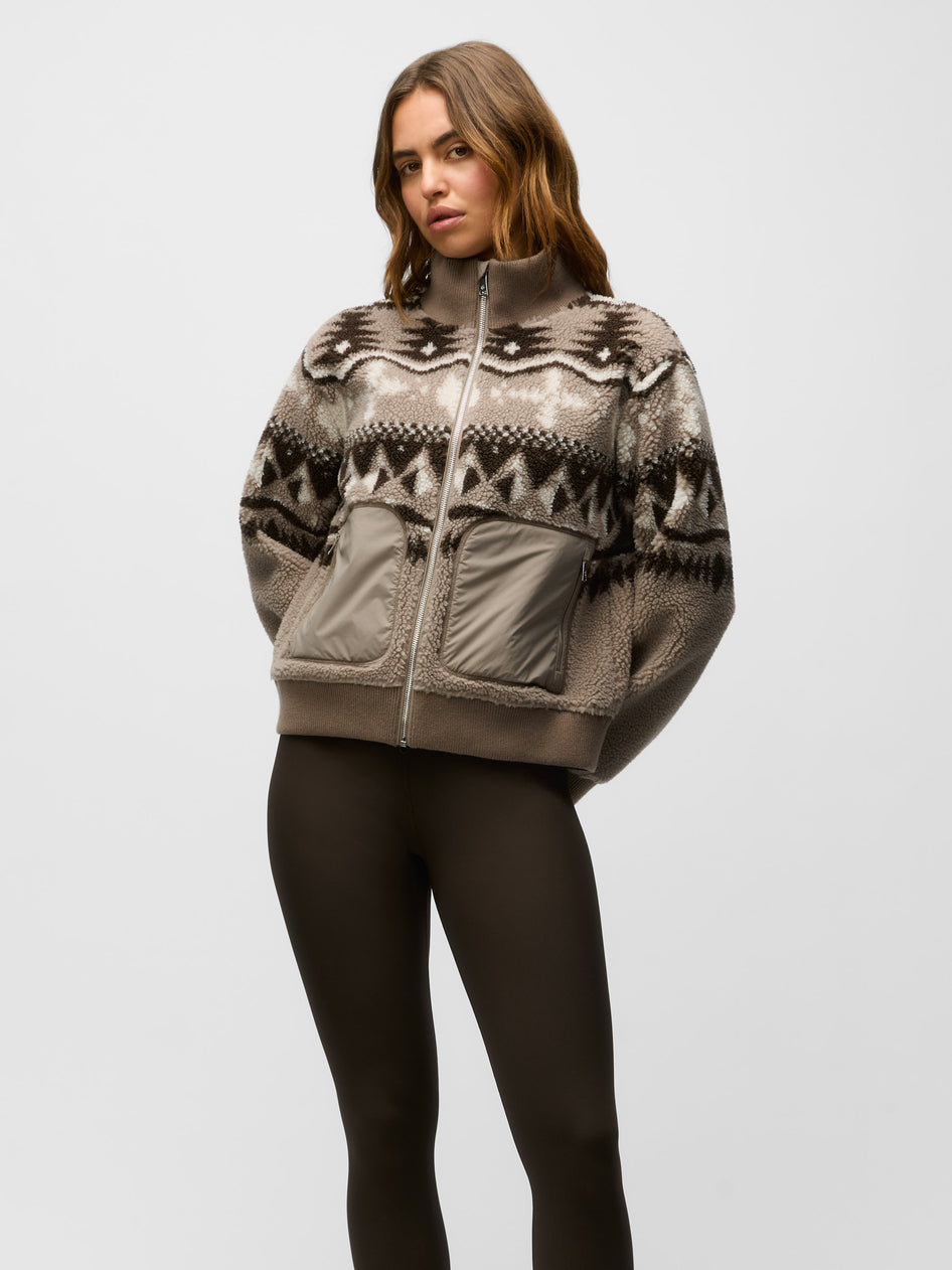 Fair Isle Sherpa Full-Zip