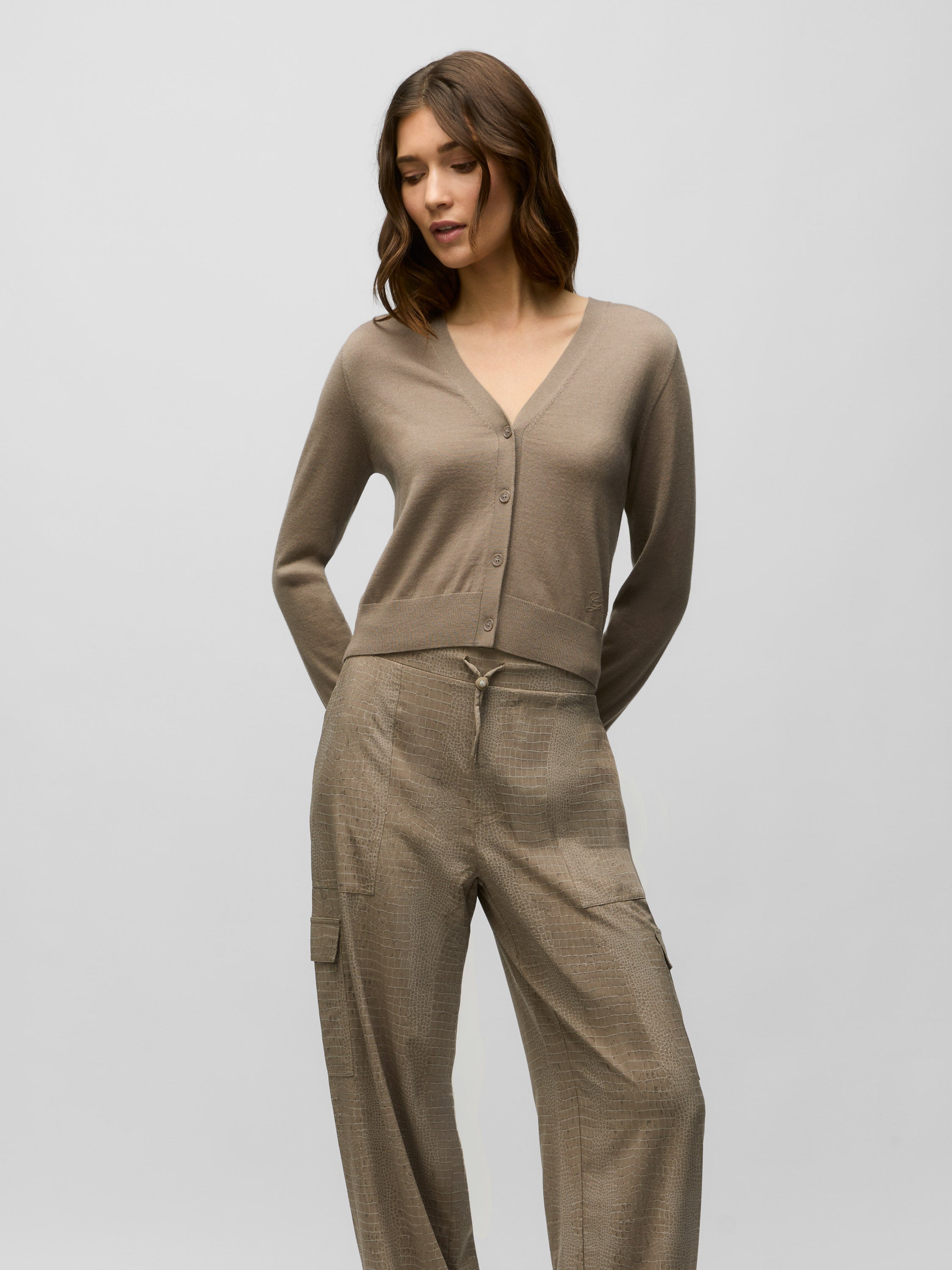 Womens Leith Cardigan Sweater - Lightweight Button-Up Cardigan