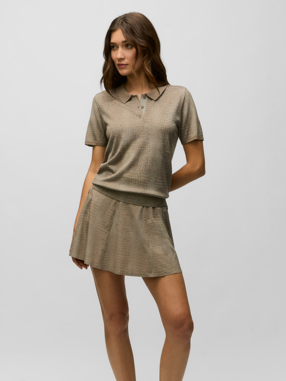 Croc Short Sleeve Leith Merino Polo Sweater