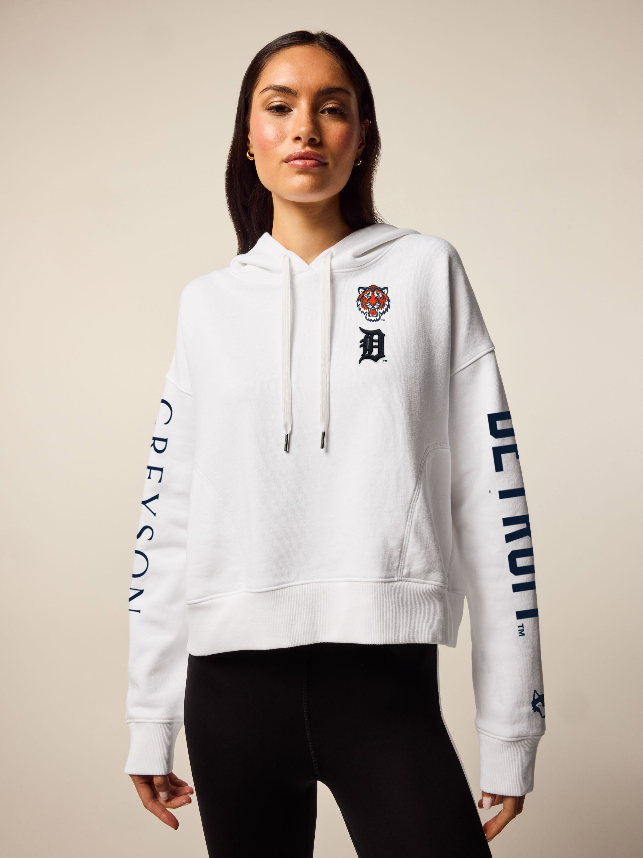 Womens Detroit Tigers Aspen Boxy Hoodie | Greyson Clothiers