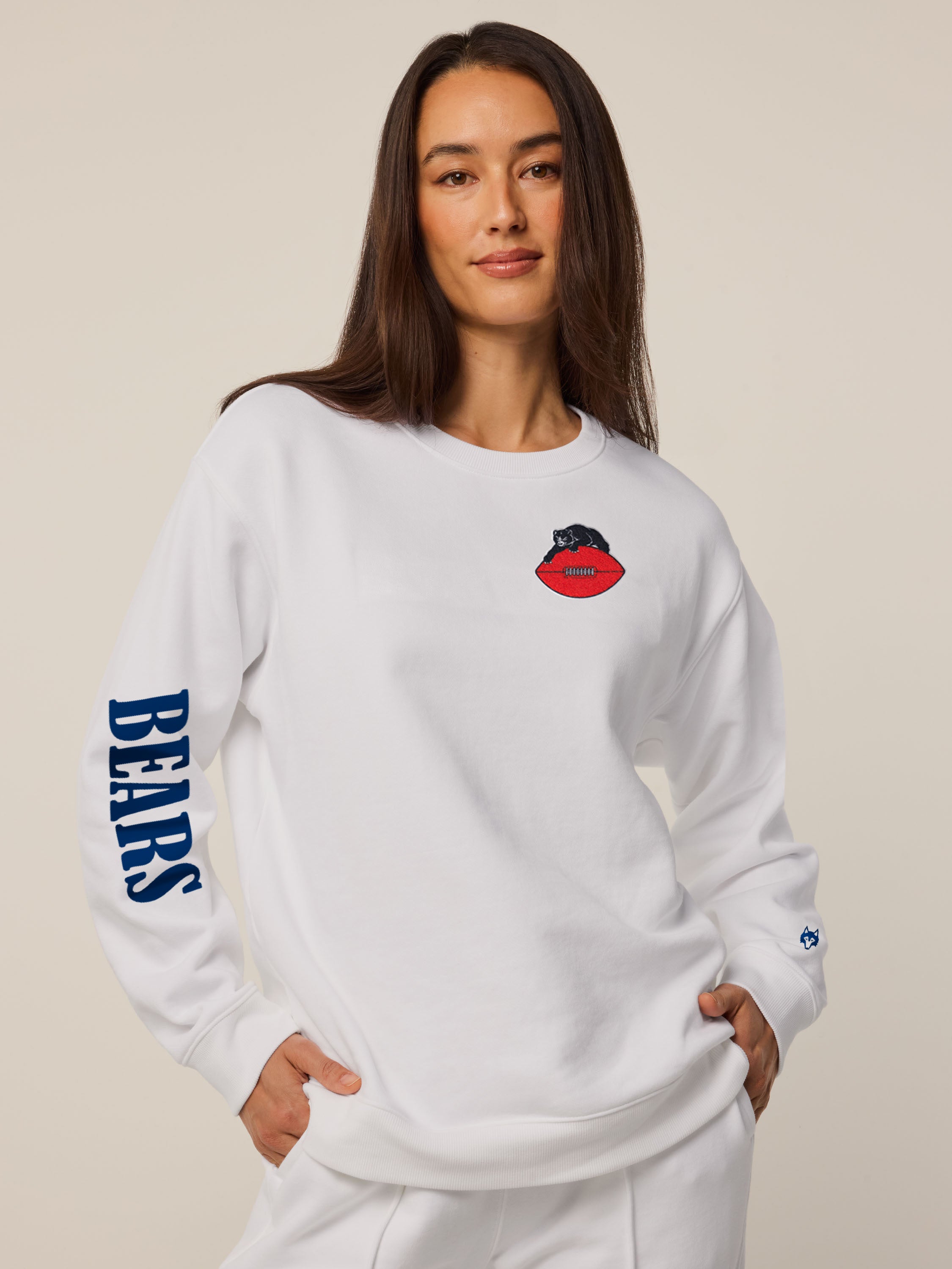 コロシアム パーカー・スウェットシャツ アウター レディース Colosseum Women's Marshall Thundering Herd White Treasure Cropped Football Jersey - コロシアム レディース パーカー・スウェットシャツ アウター Women´s