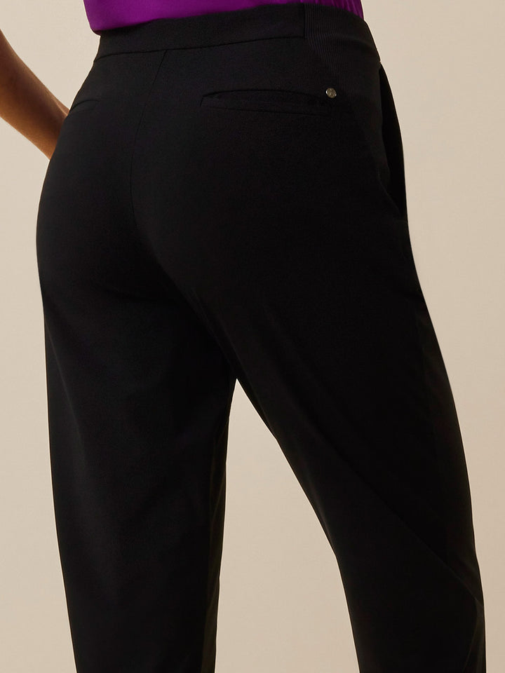 Site Kilani Womens Trousers Black / Grey Size 14 31 L - Screwfix