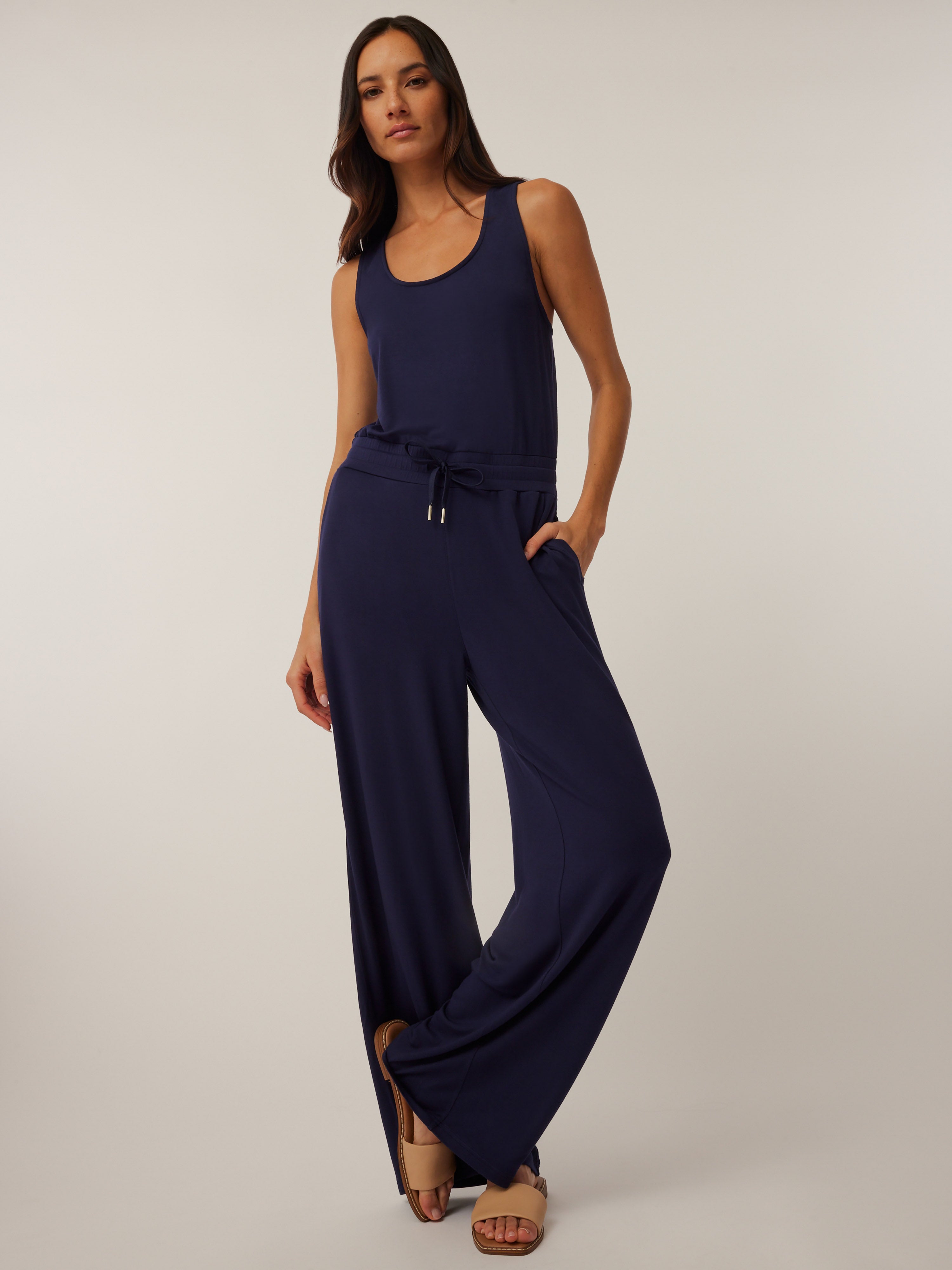 新品✨roughlow otona satin wide salopette Solana Satin Jumpsuit by Hutch | Rent the Runway