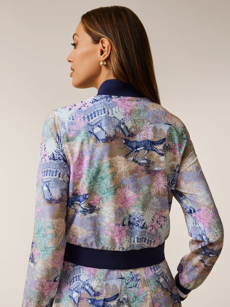 Greyson Clothiers Savannah Nights Bomber Jacket in CLAY MULTI