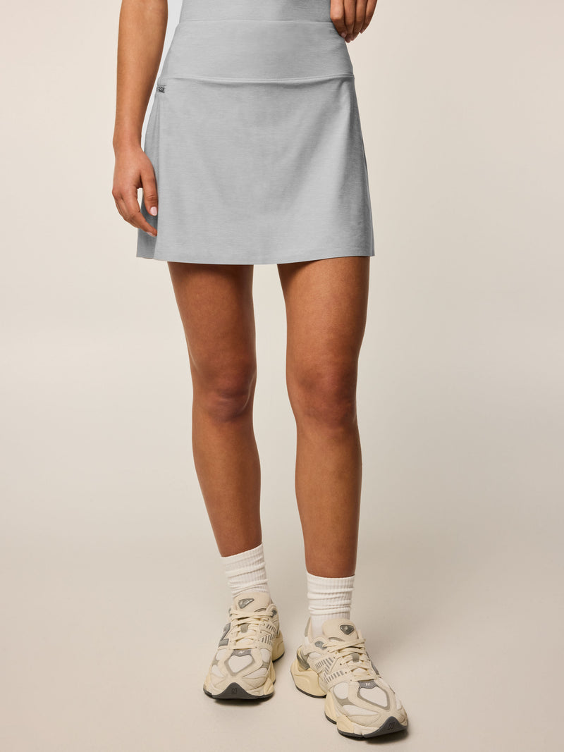 Phoenix Melange Skirt With Shortie