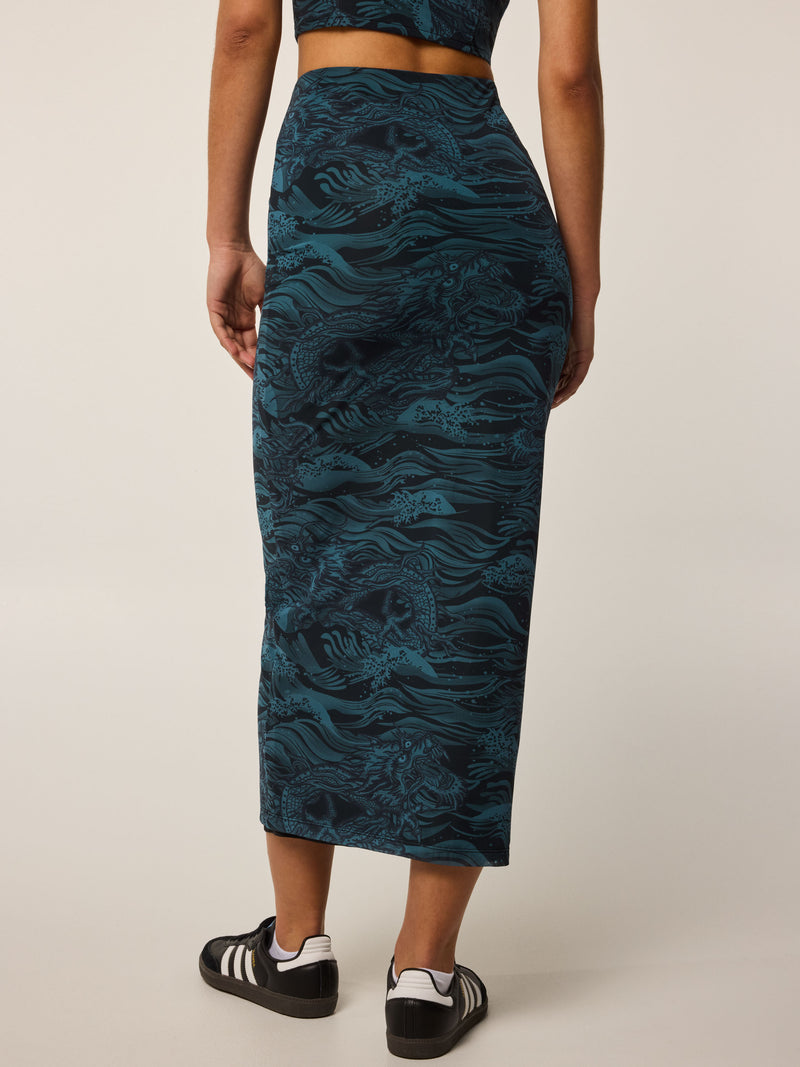 Greyson Clothiers Magic Dragon Mesh Midi Skirt