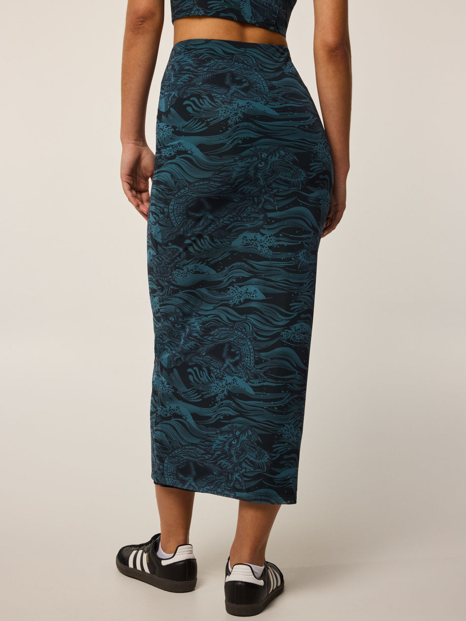 Greyson Clothiers Magic Dragon Mesh Midi Skirt