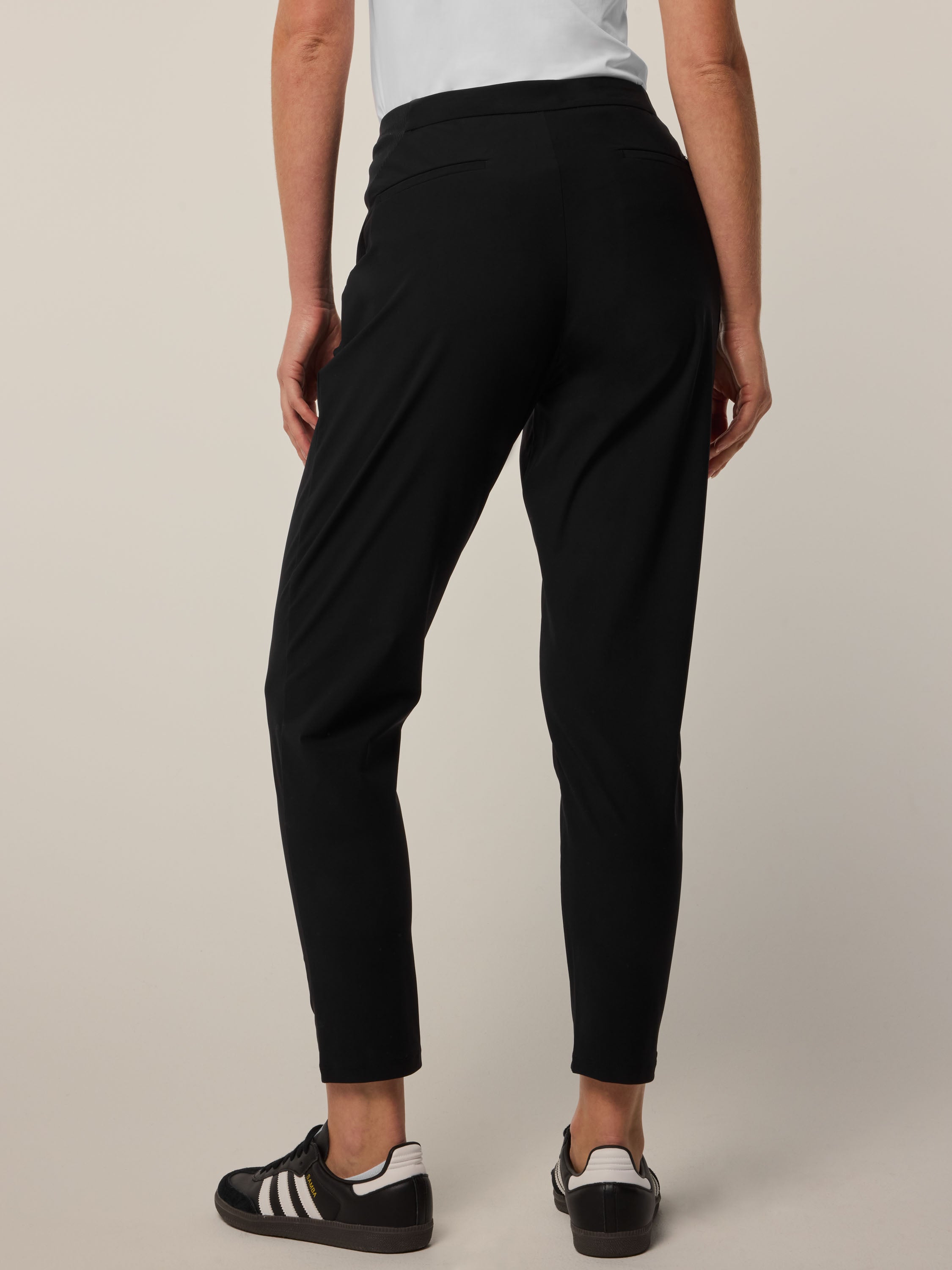 Womens Phoenix Pleated Trouser - Cropped Stretch Dress Sport Pant