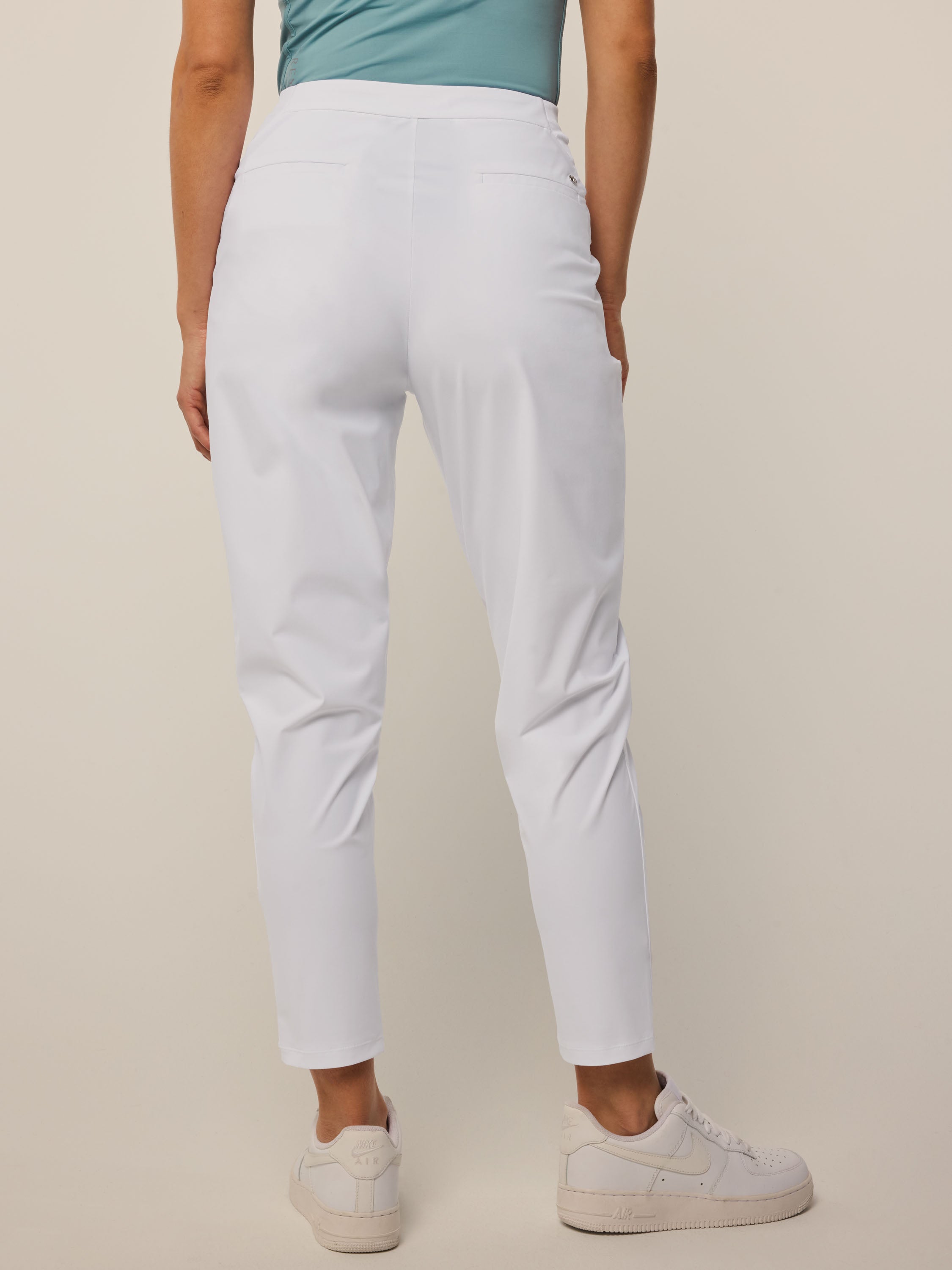 Womens Phoenix Pleated Trouser - Cropped Stretch Dress Sport Pant