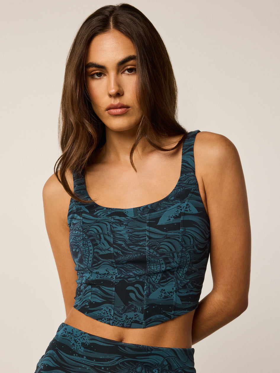 Greyson Clothiers Magic Dragon Mesh Corset Top