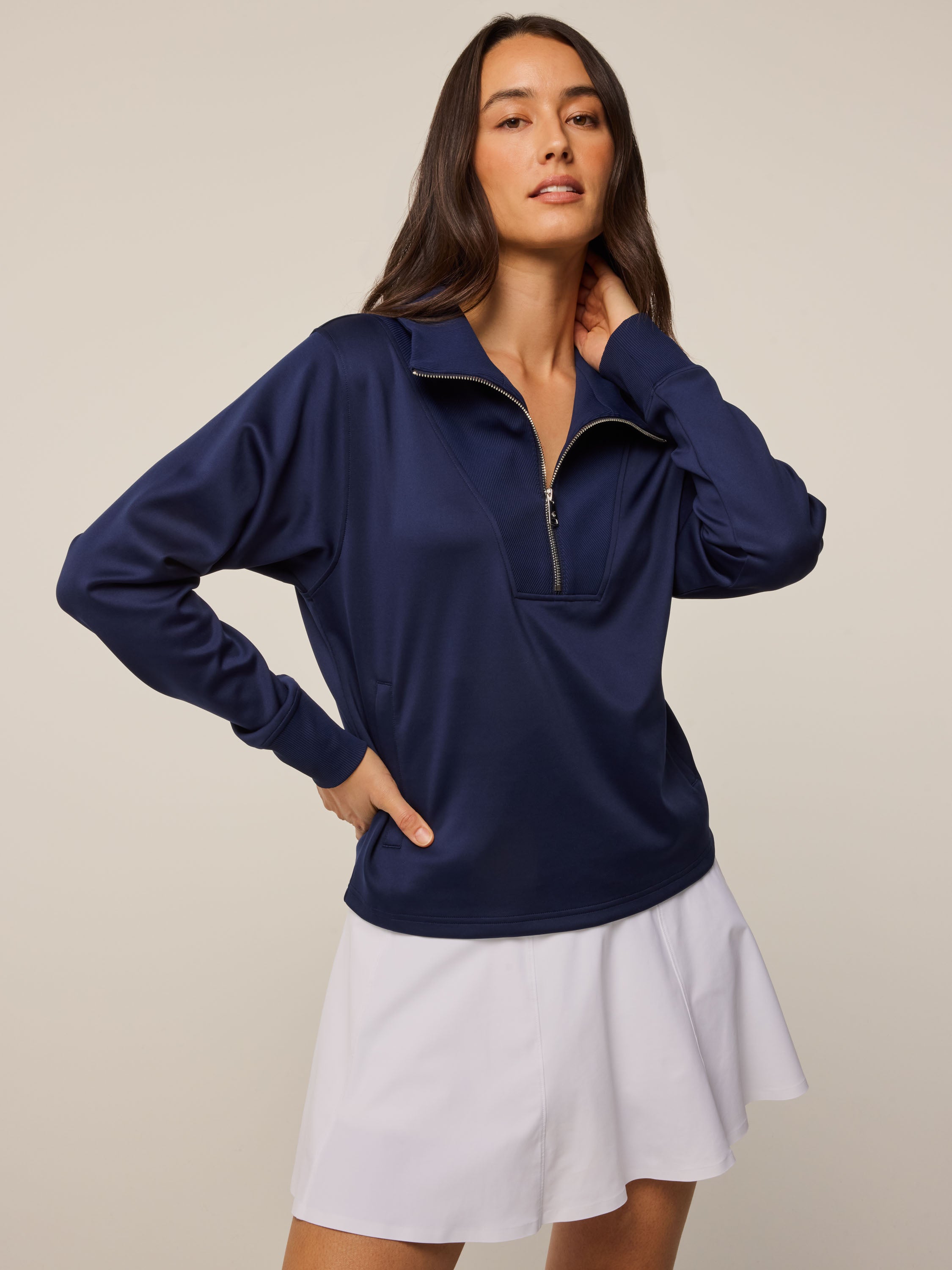 Womens Wren Quarter-Zip Sweatshirt - Midweight Performance Quarter